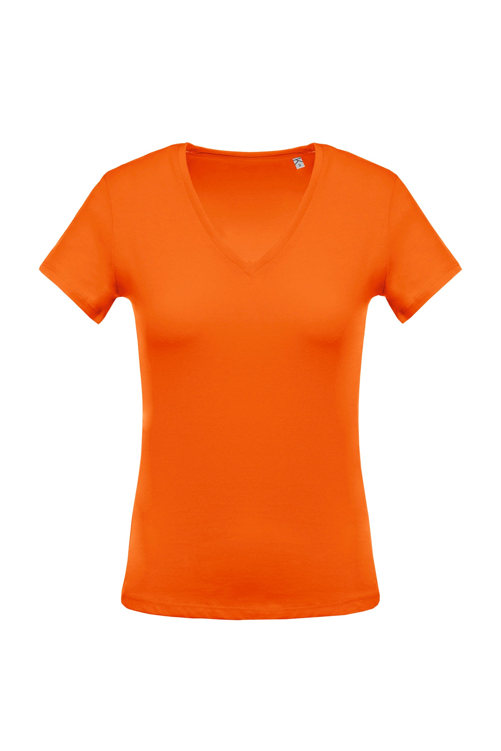 T-Shirt col V manches courtes femme