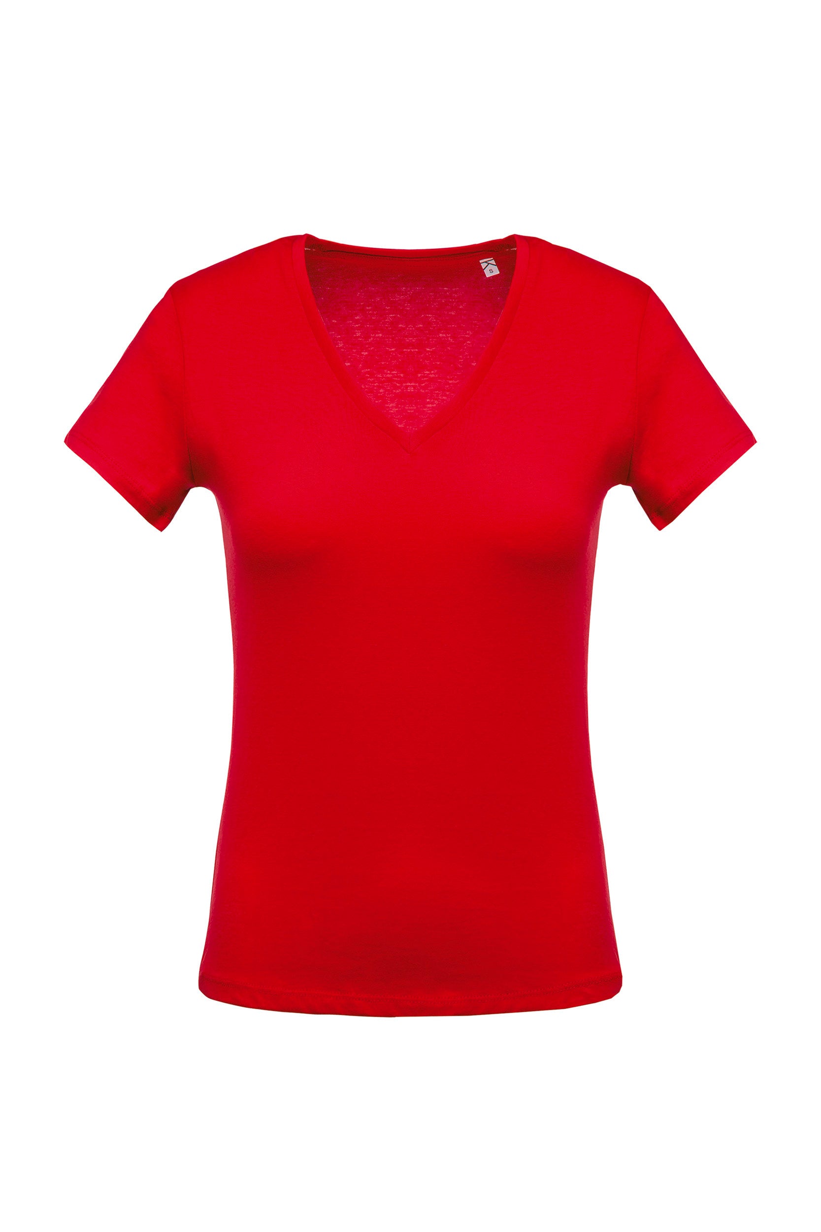 T-Shirt col V manches courtes femme
