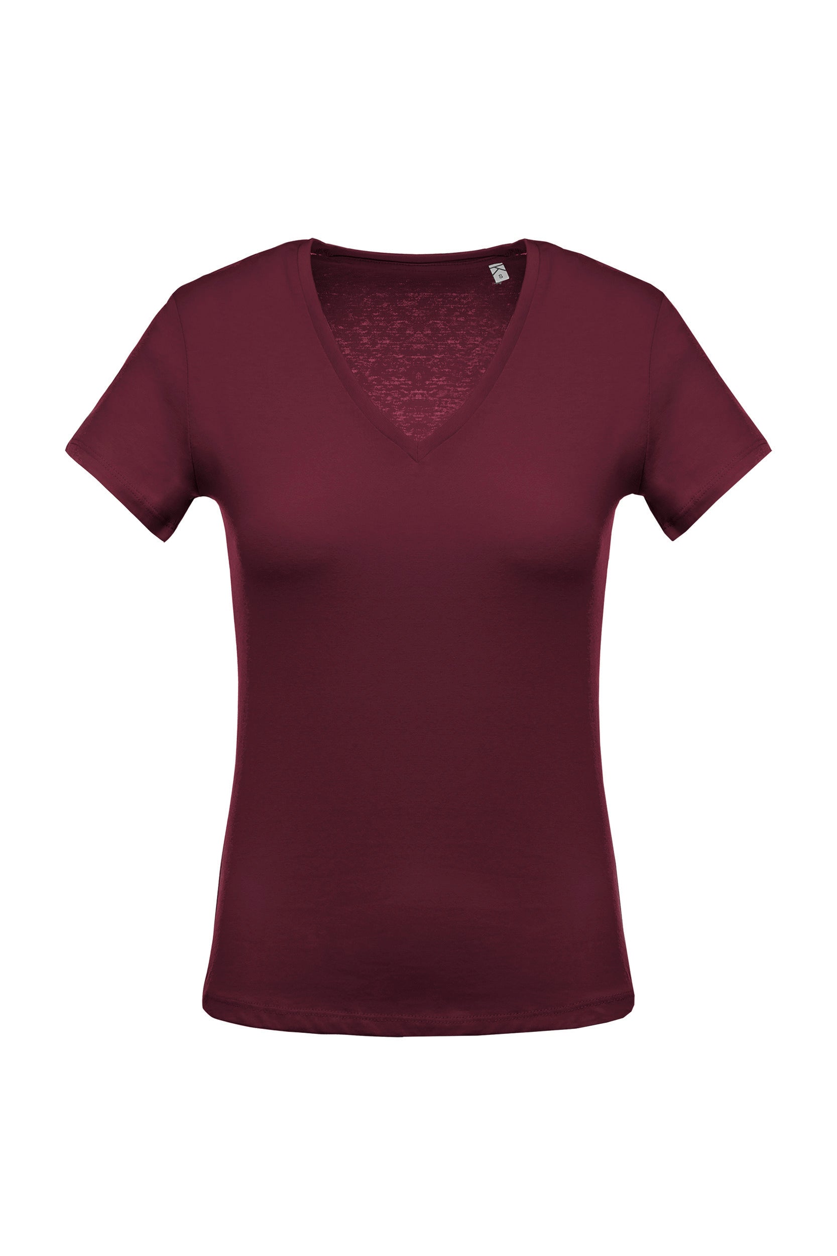 T-Shirt col V manches courtes femme