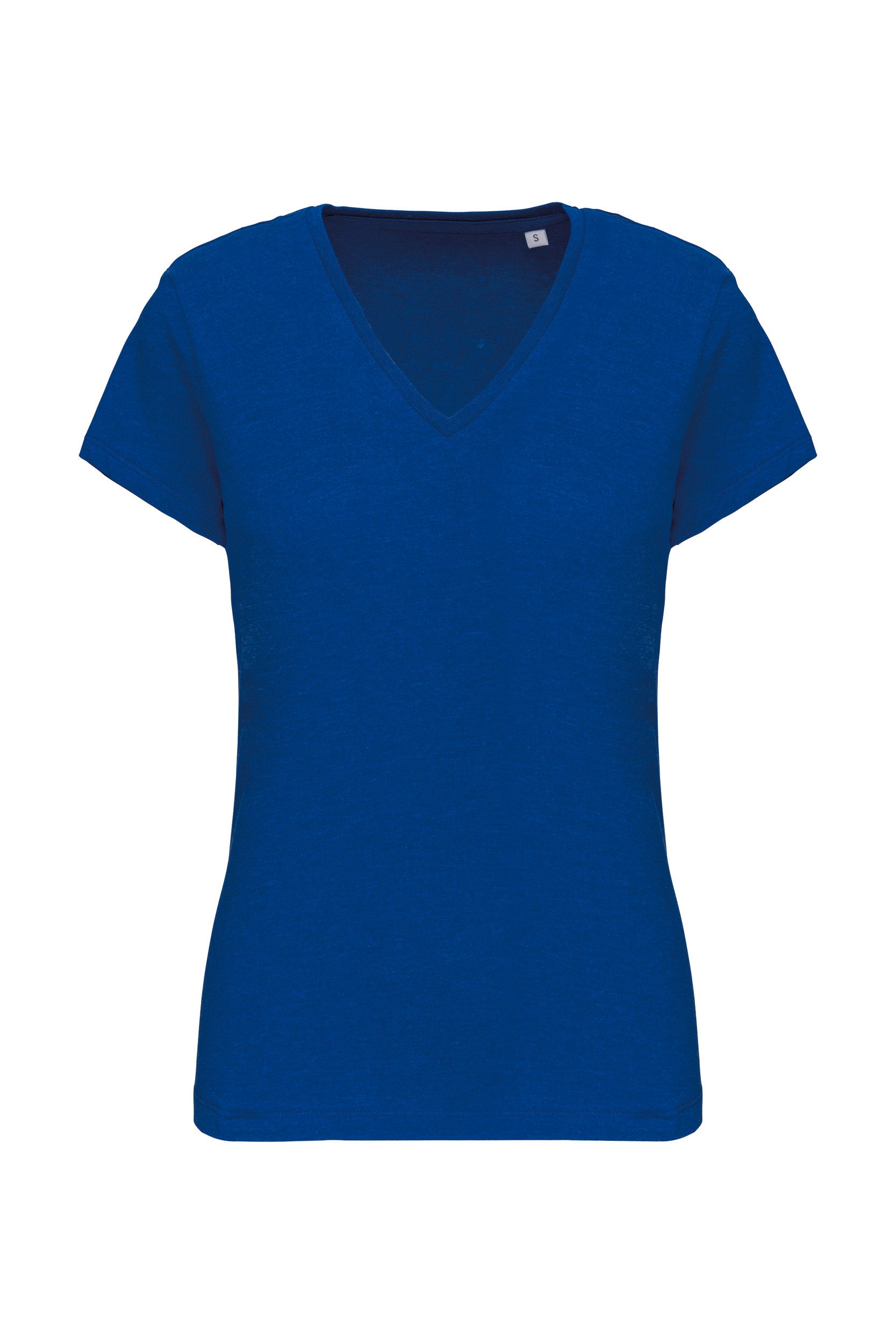 T-shirt coton Bio col V femme