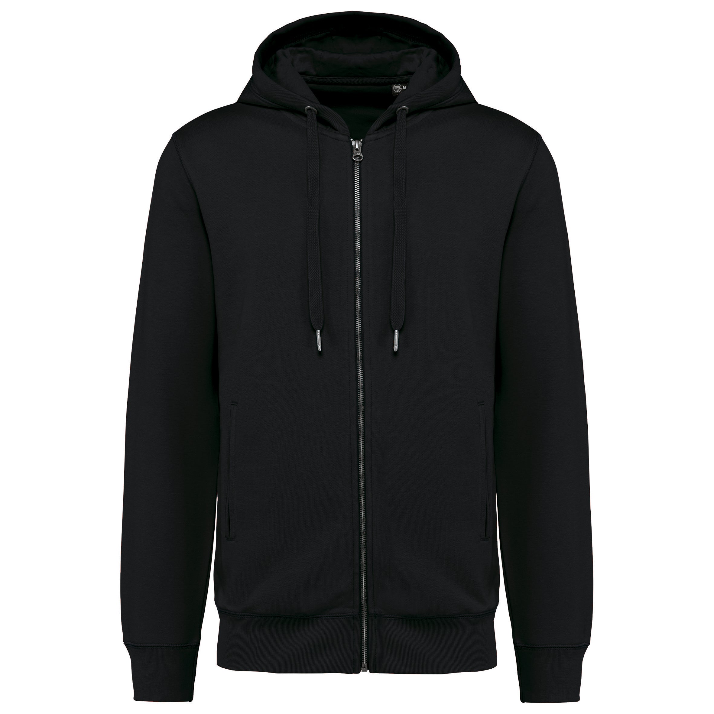 Uniseks ecologisch verantwoord French Terry sweatshirt met capuchon en rits