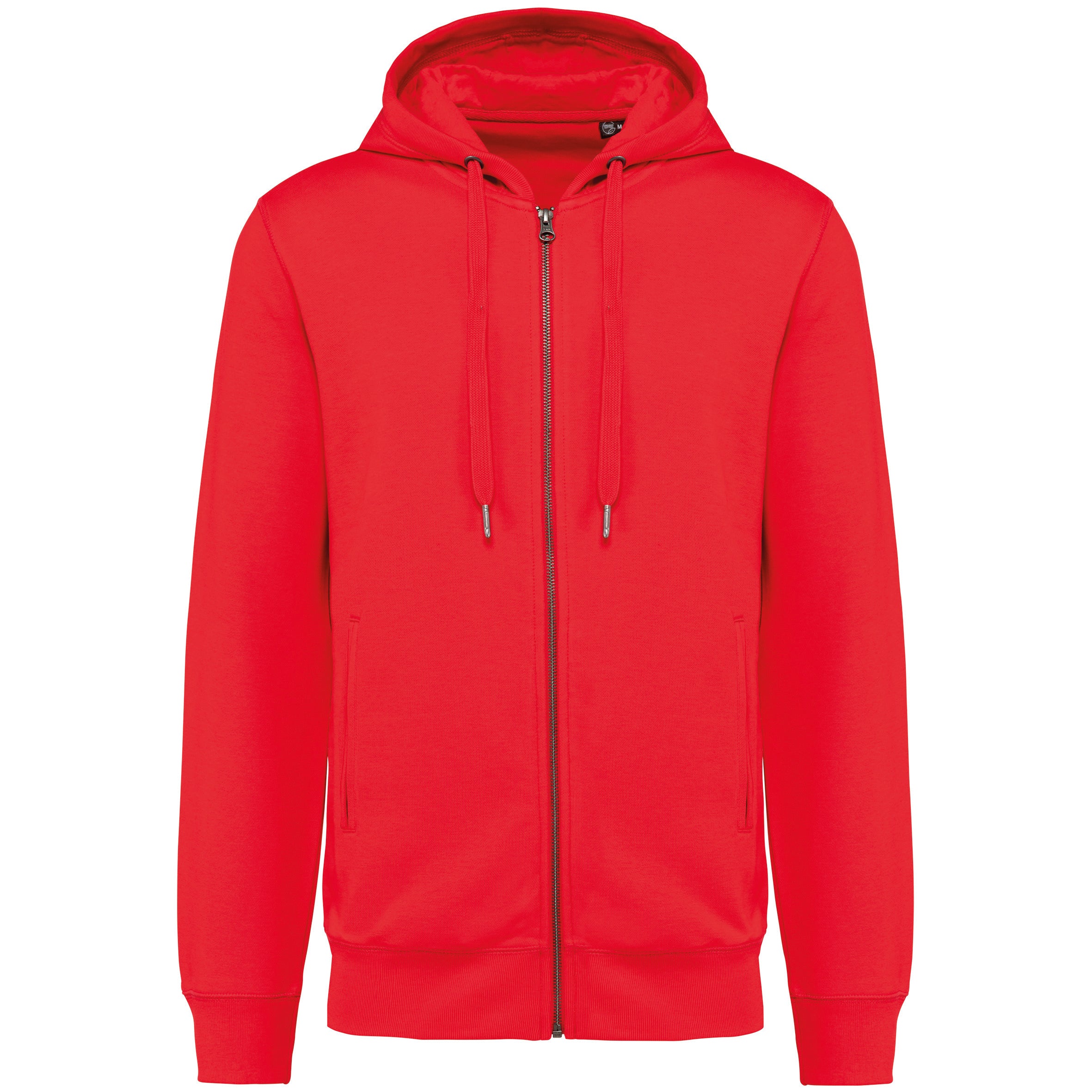 Uniseks ecologisch verantwoord French Terry sweatshirt met capuchon en rits