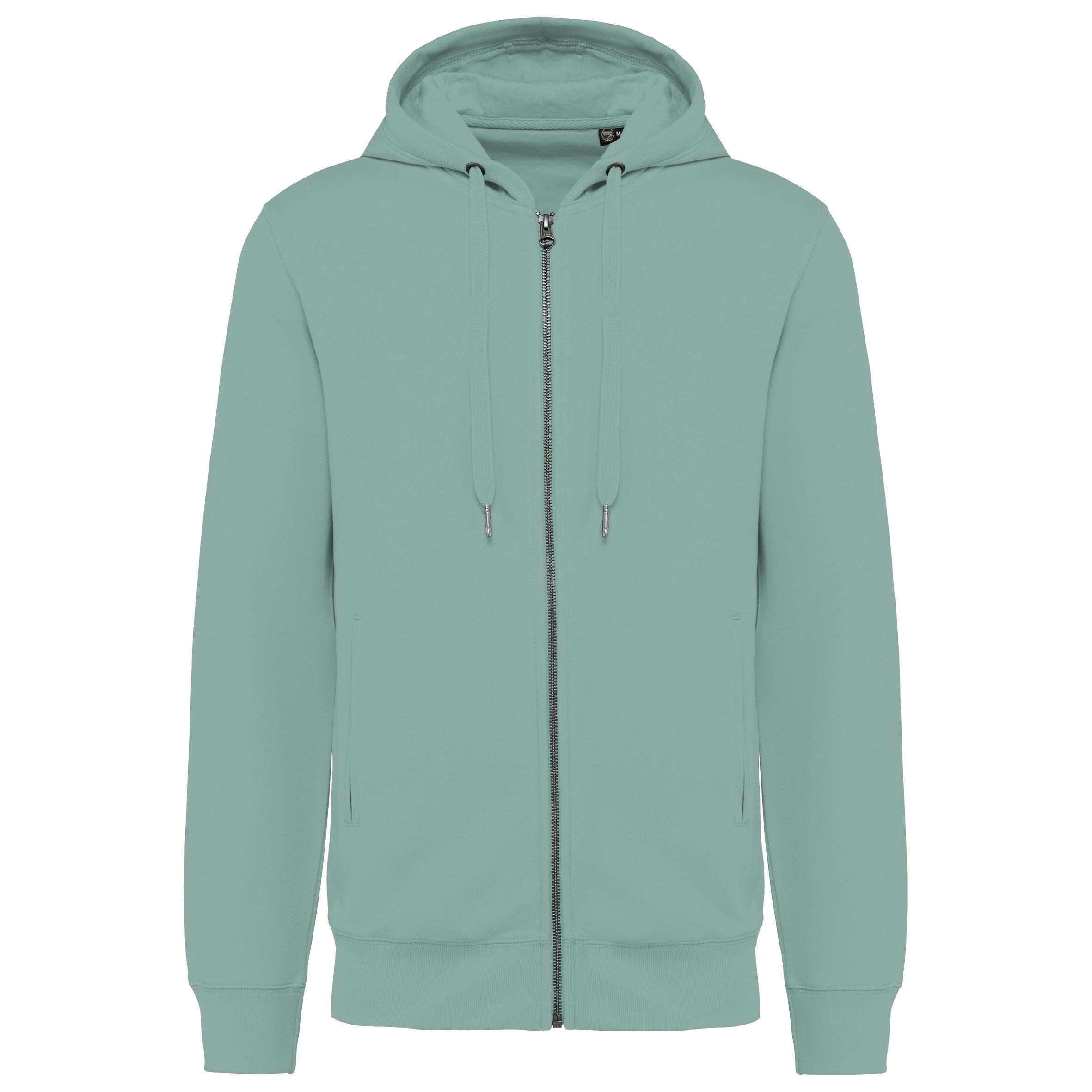 Uniseks ecologisch verantwoord French Terry sweatshirt met capuchon en rits