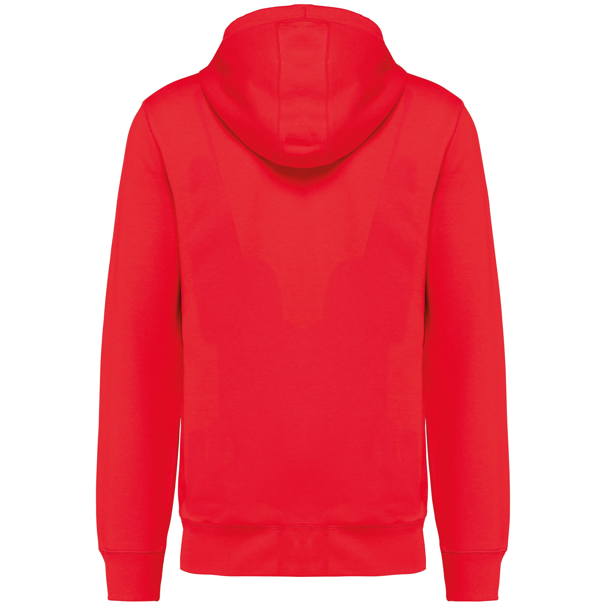 Uniseks ecologisch verantwoord sweatshirt van french terry badstof met capuchon