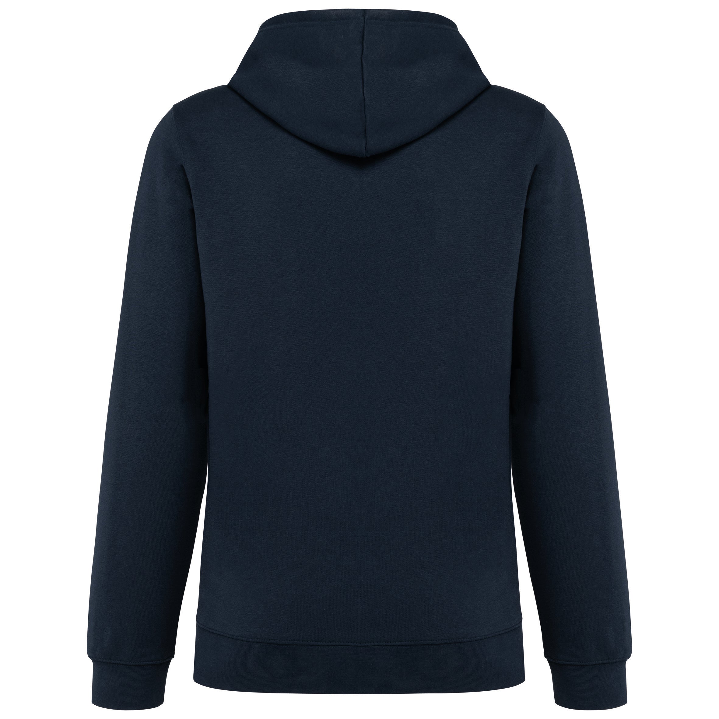 Uniseks sweatshirt met capuchon en contrasterend patroon