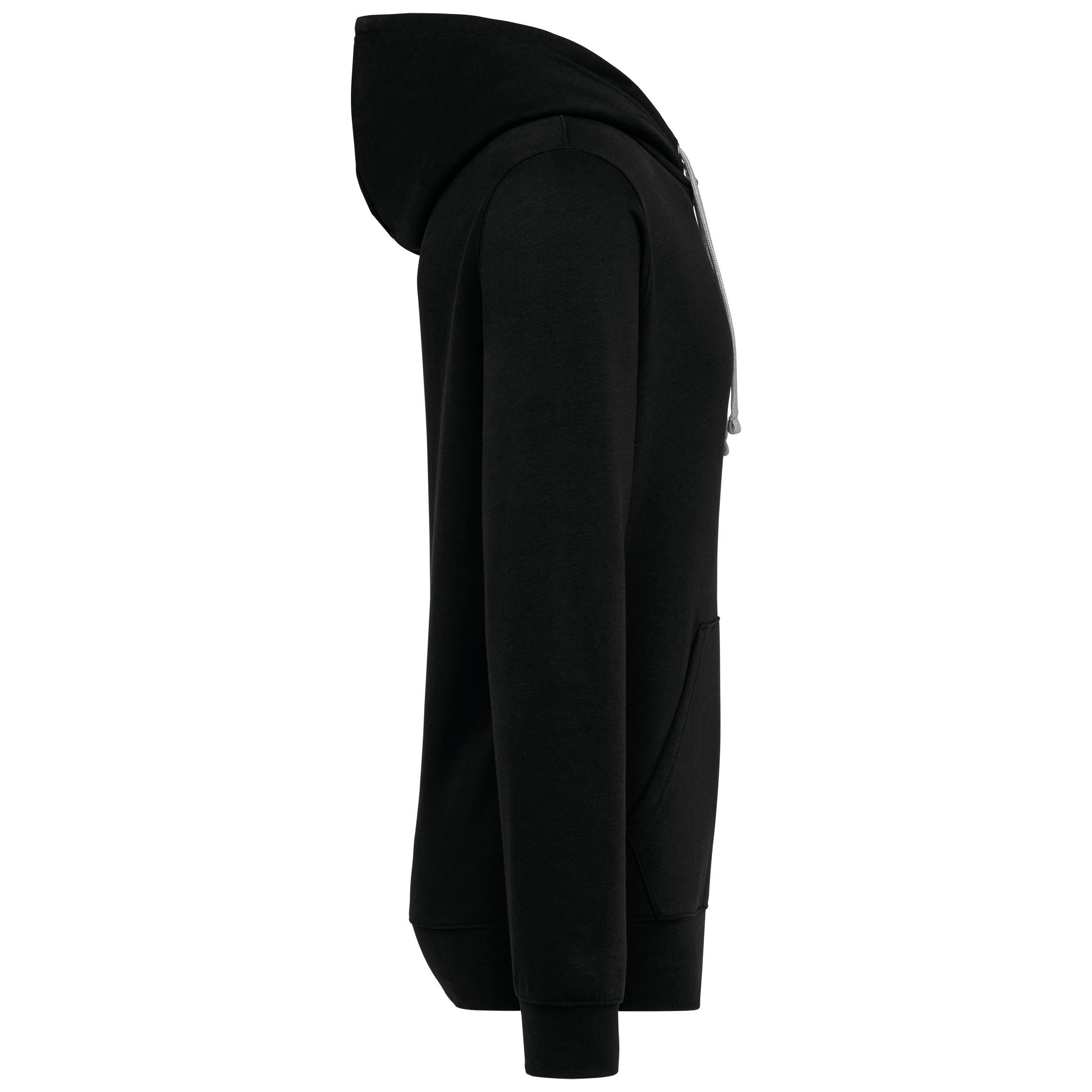 Uniseks sweatshirt met capuchon en contrasterend patroon