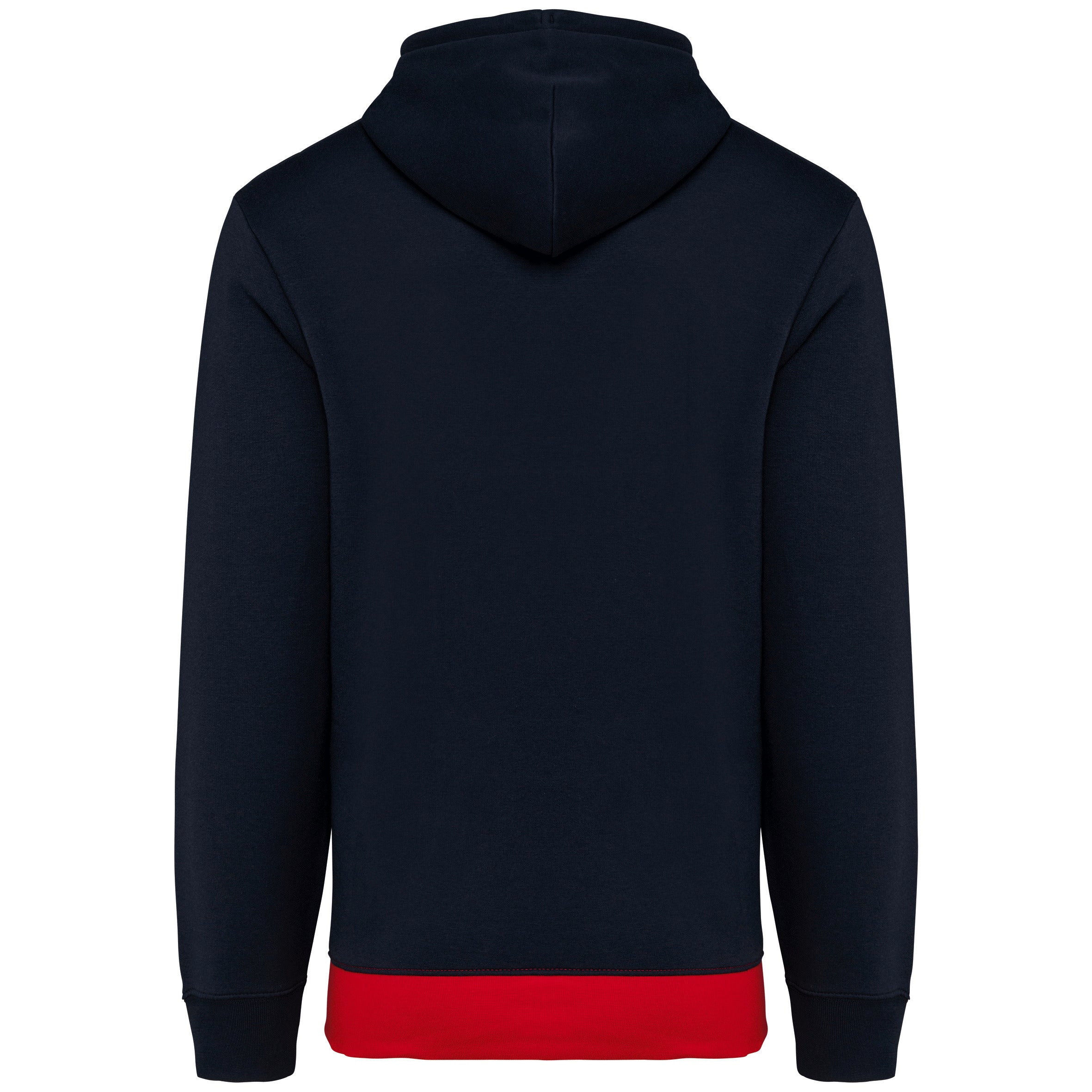 Sweat-shirt tricolore à capuche unisexe