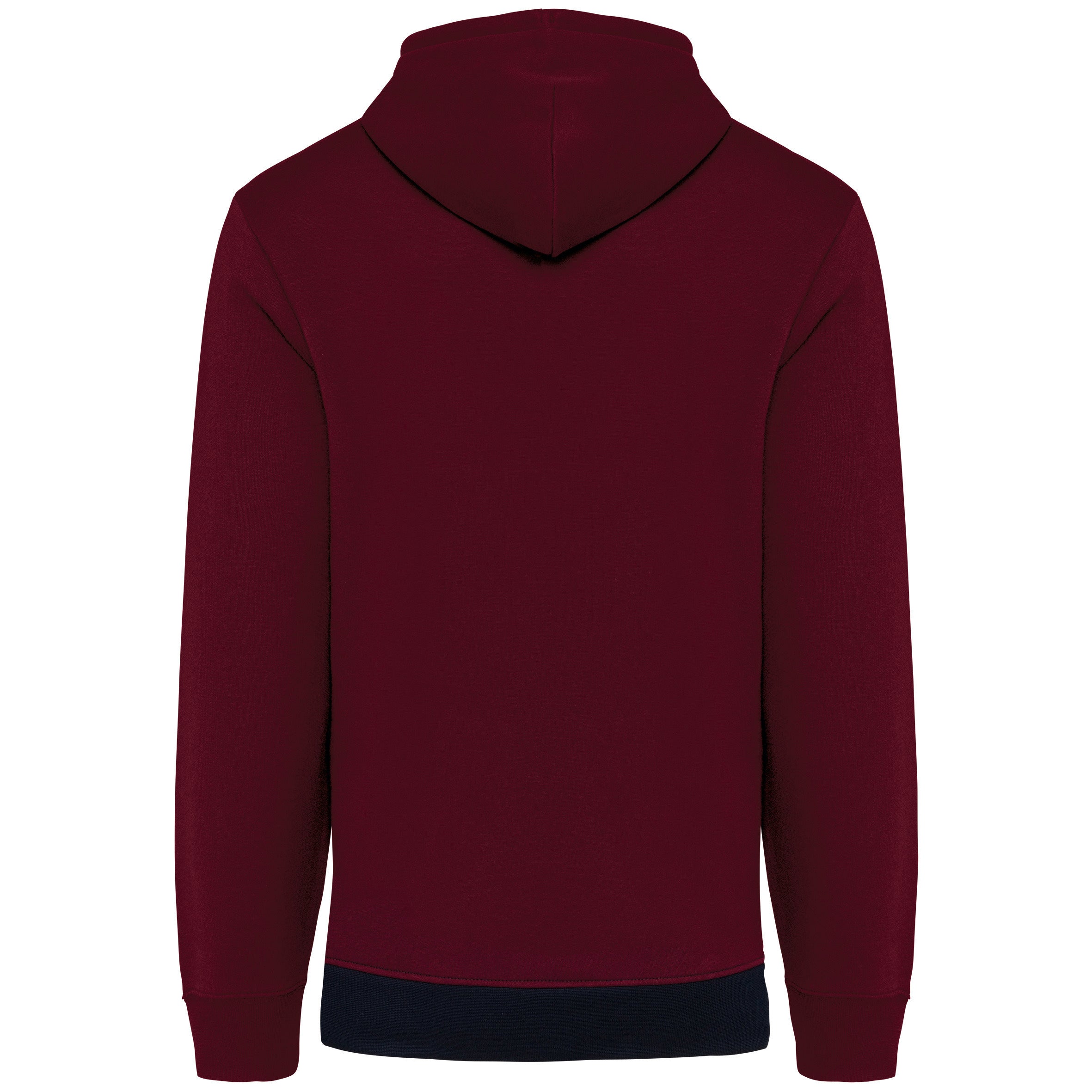 Sweat-shirt tricolore à capuche unisexe