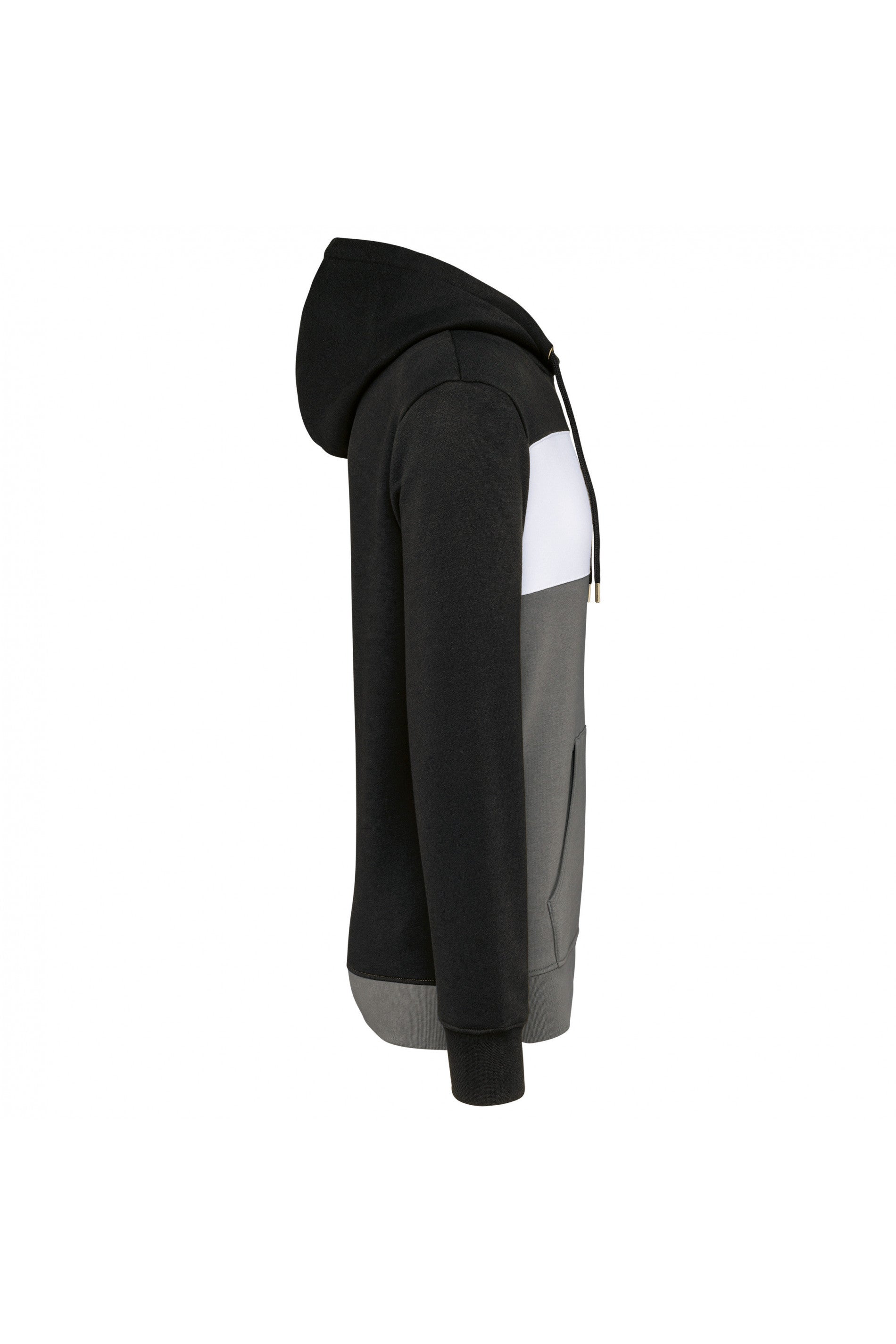 Sweat-shirt tricolore à capuche unisexe