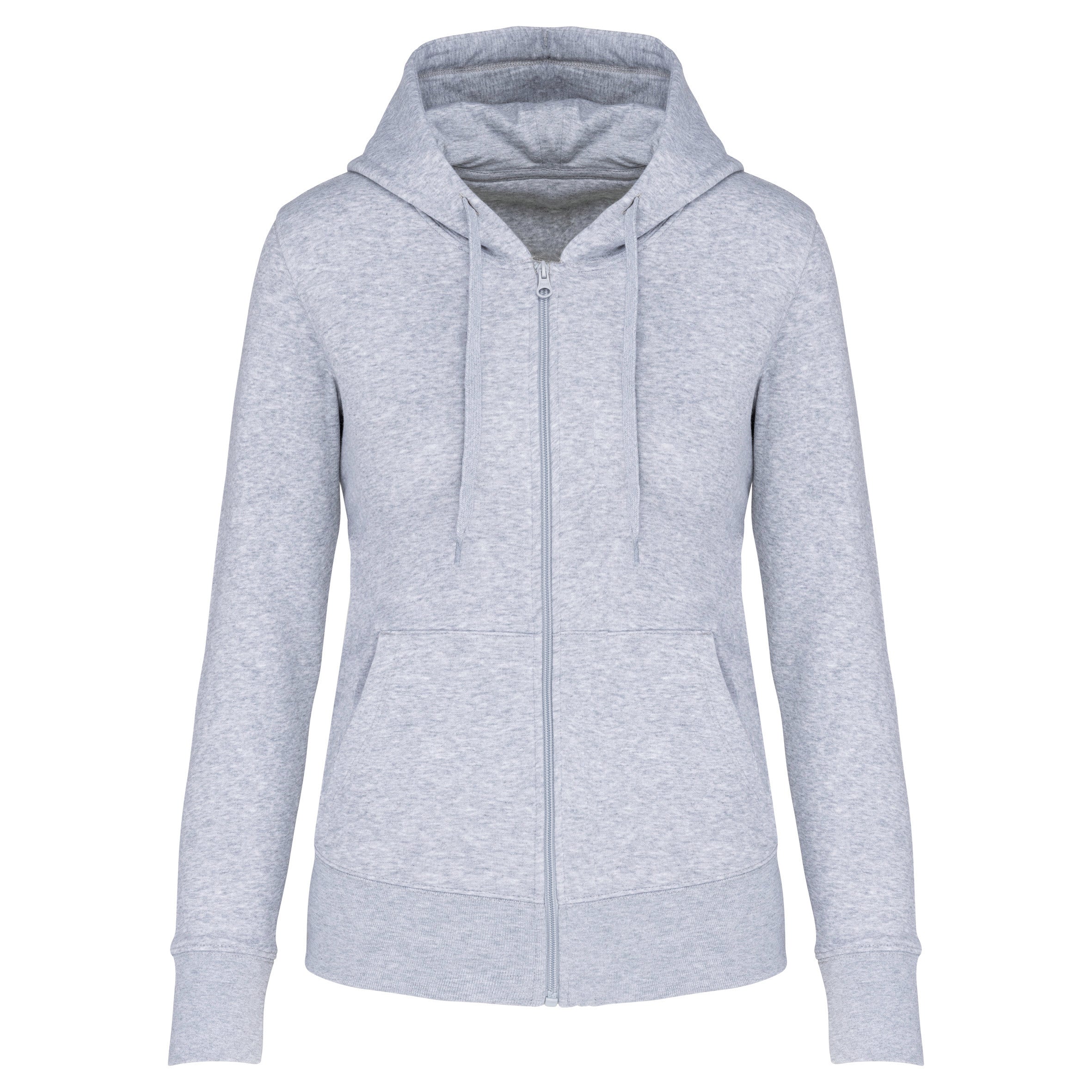 Sweat-shirt écoresponsable zippé à capuche femme