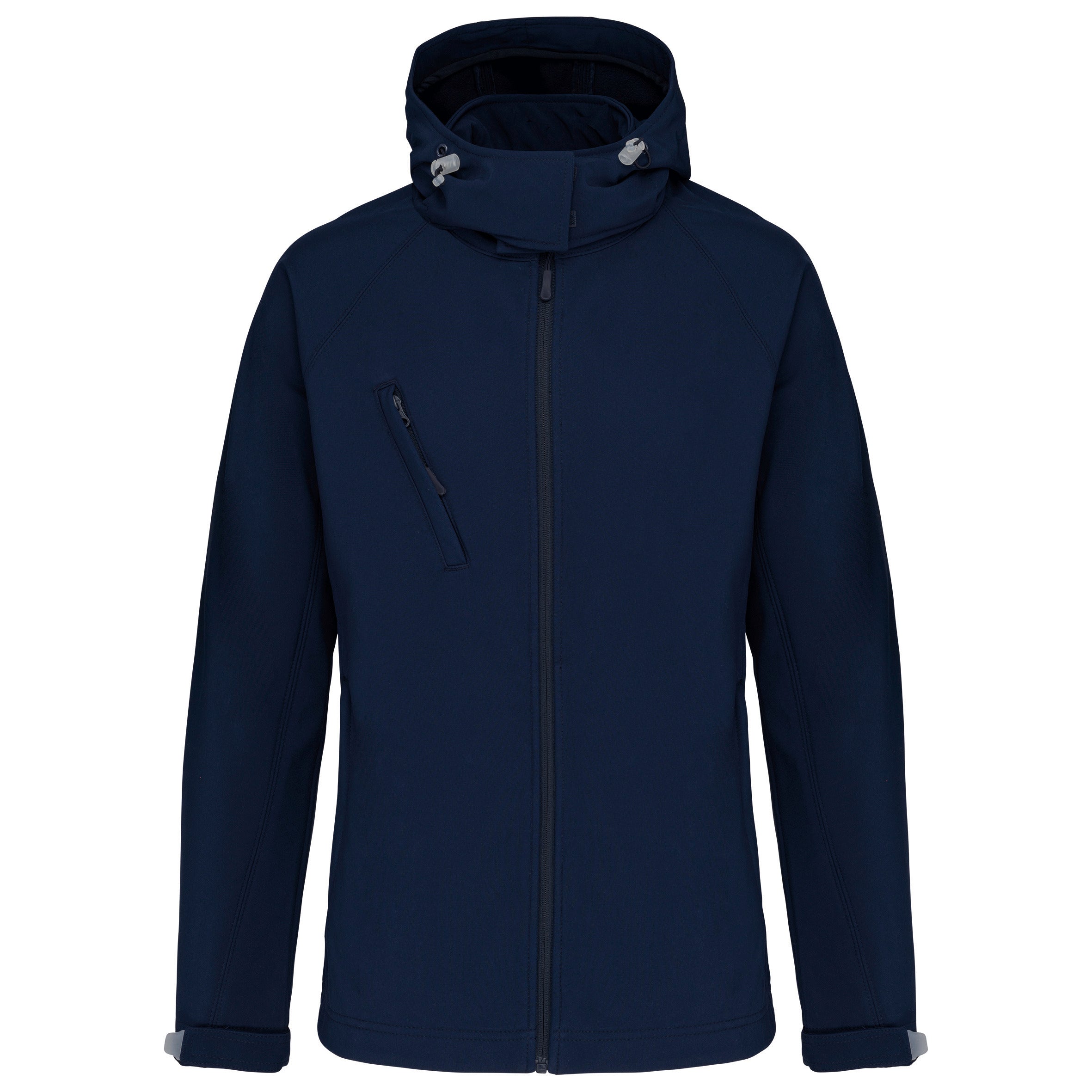 Softshell damesjack met afneembare capuchon