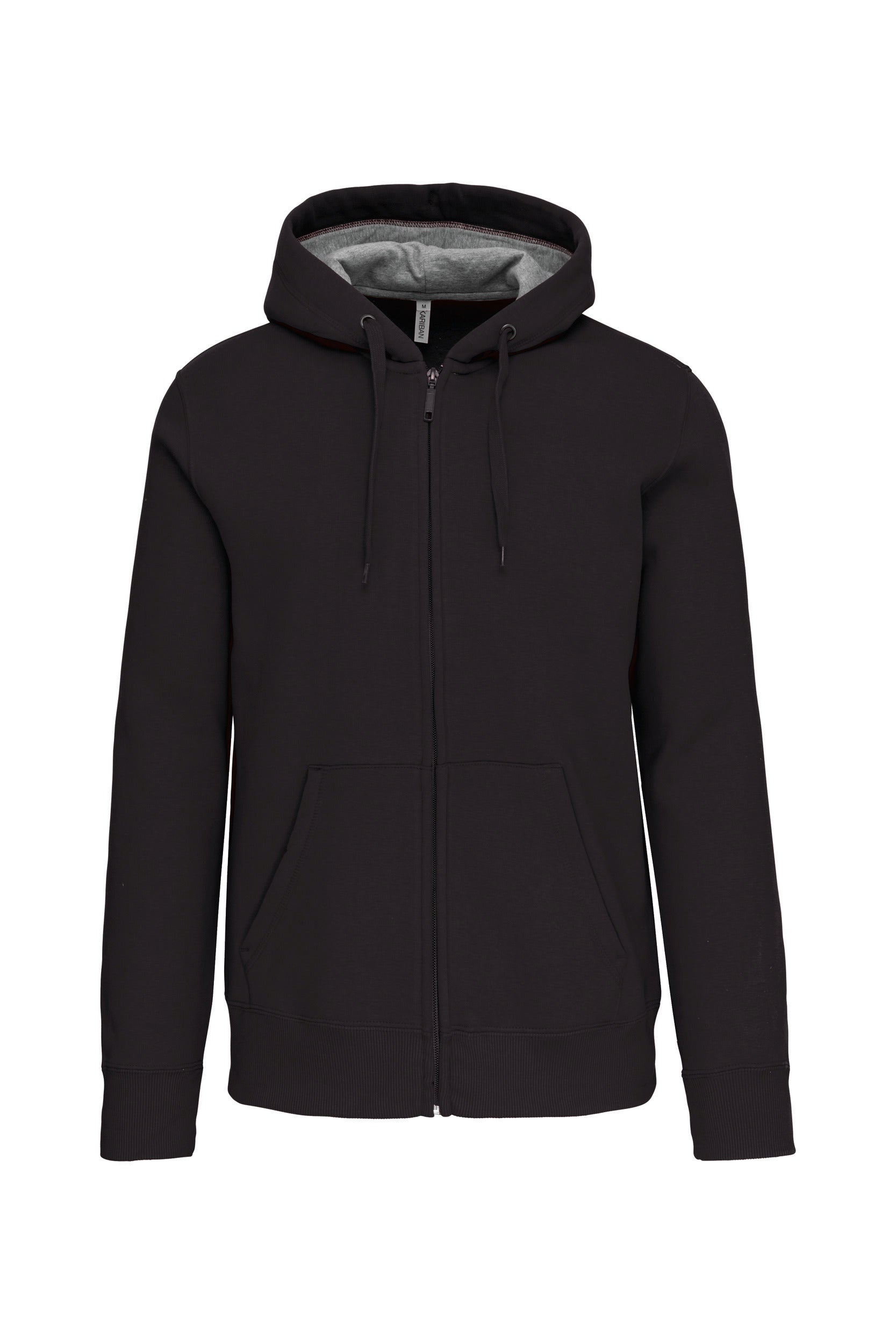 Sweat-shirt zippé capuche unisexe