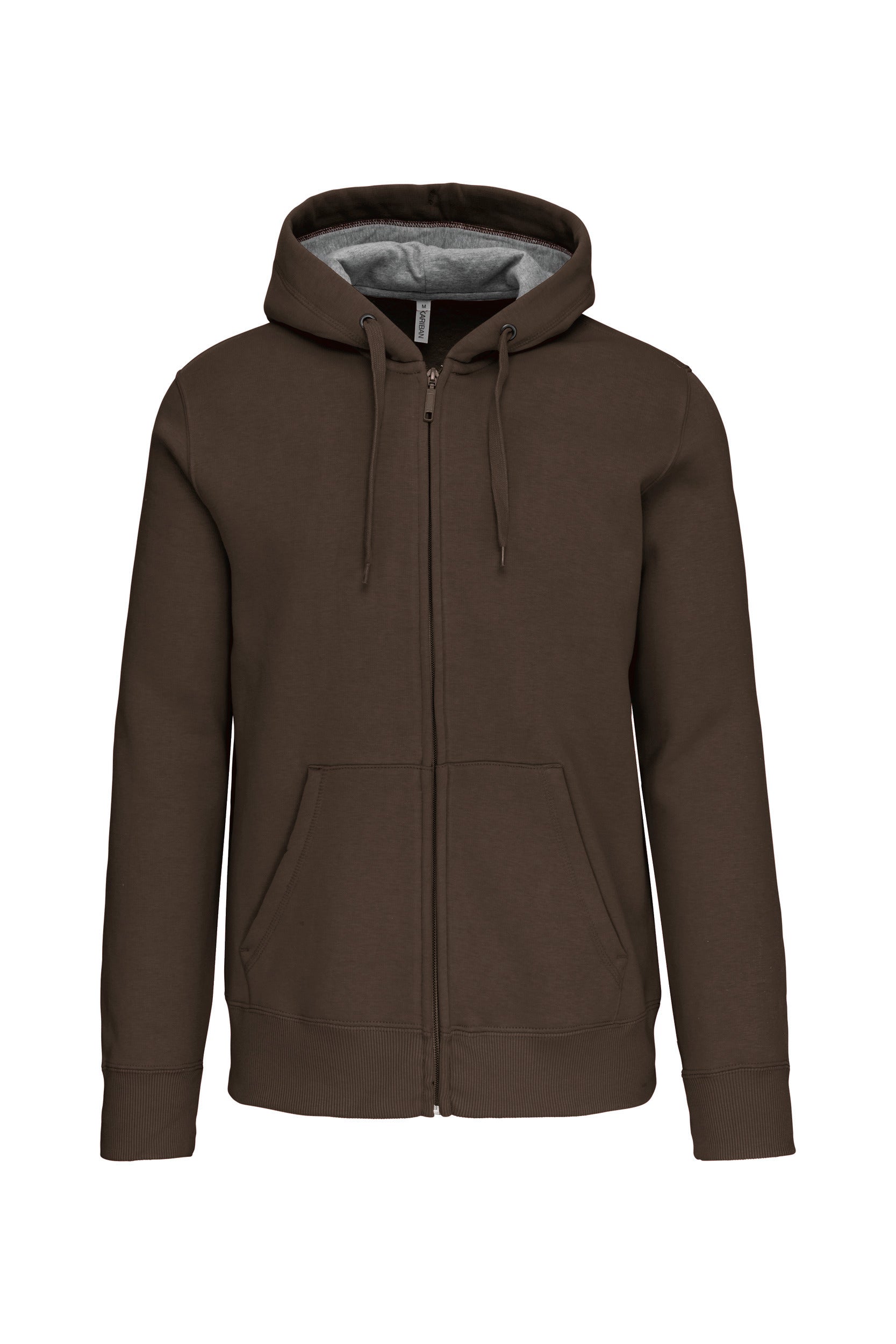 Sweat-shirt zippé capuche unisexe