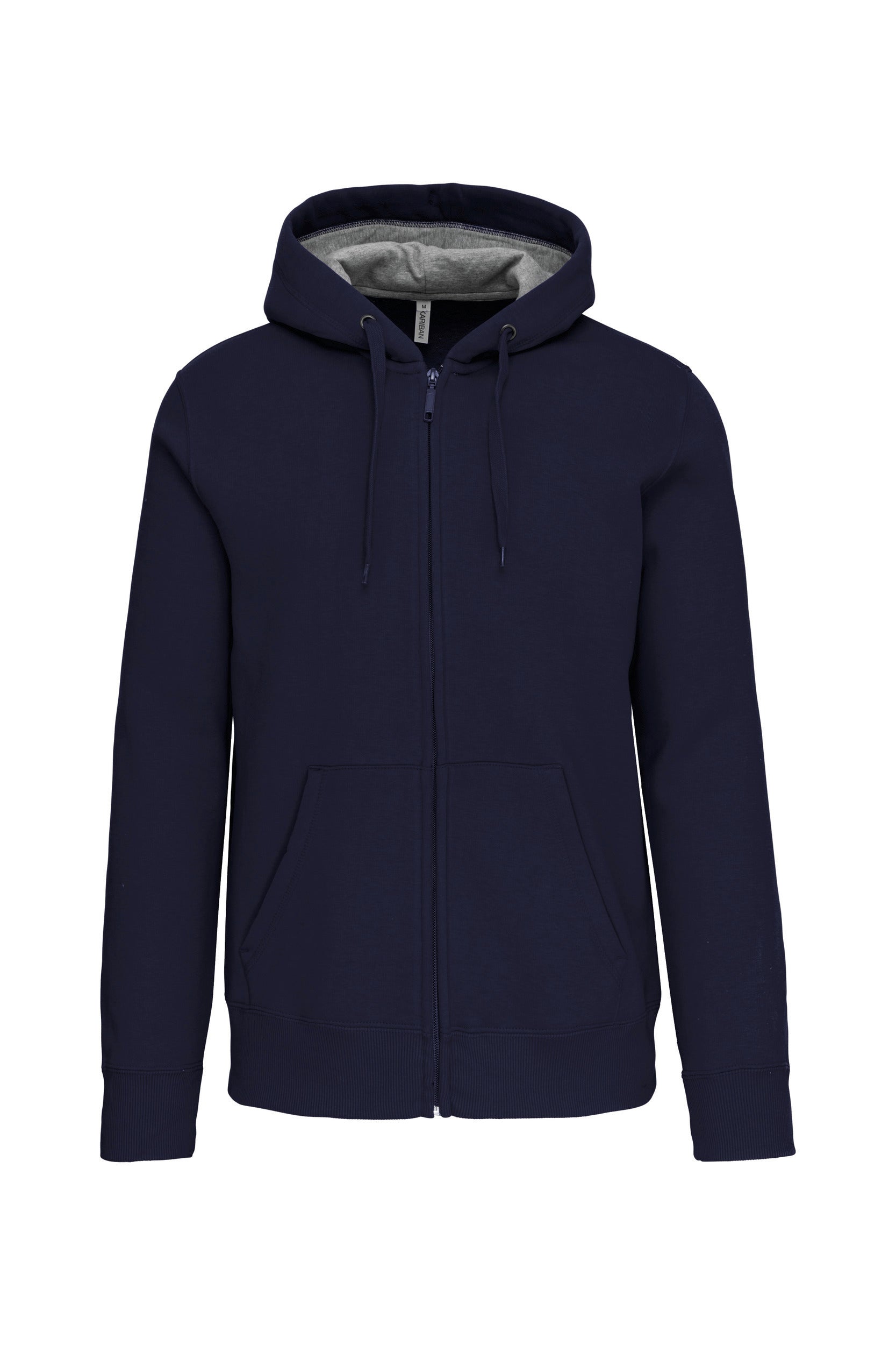 Sweat-shirt zippé capuche unisexe