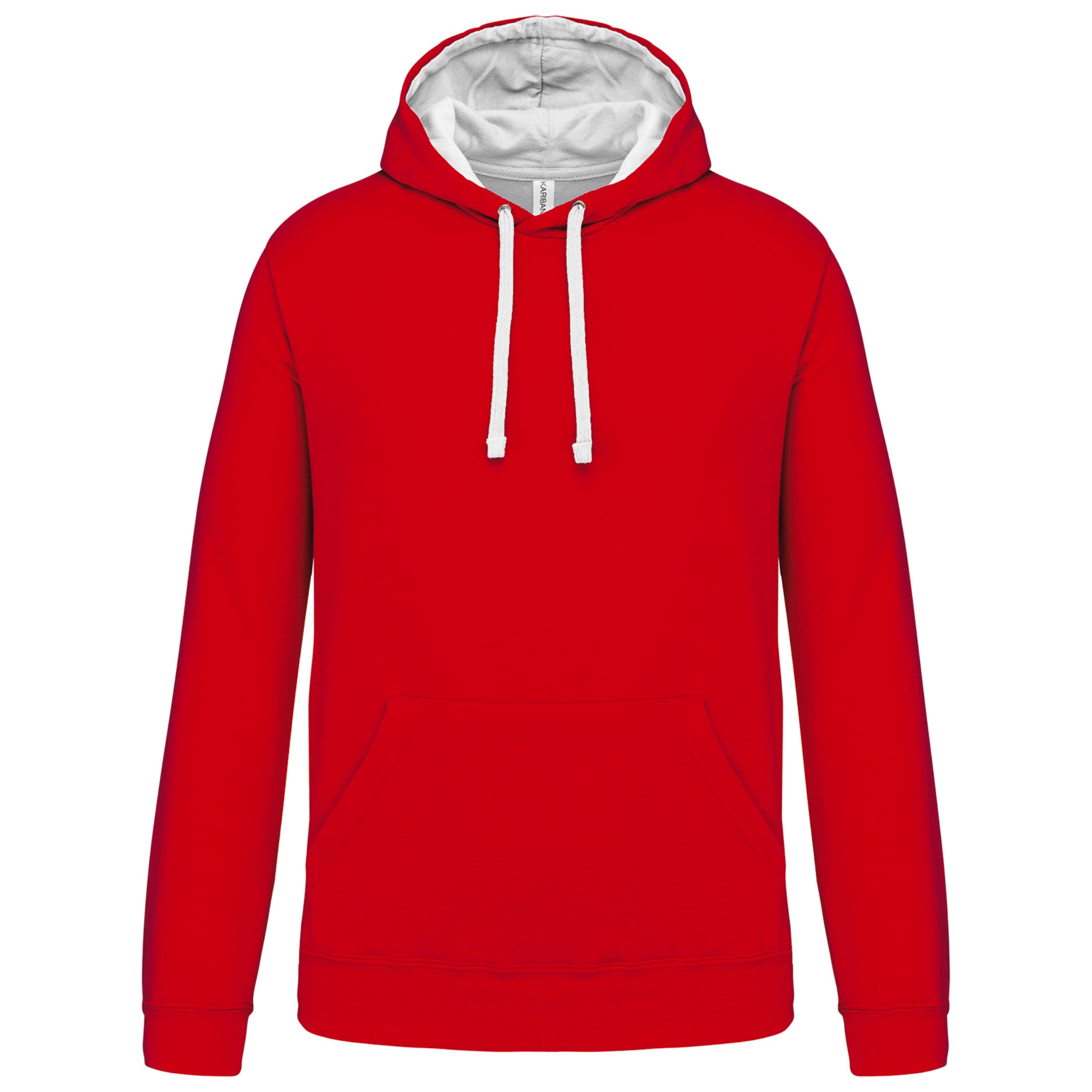 Men's contrast hooded sweatshirt