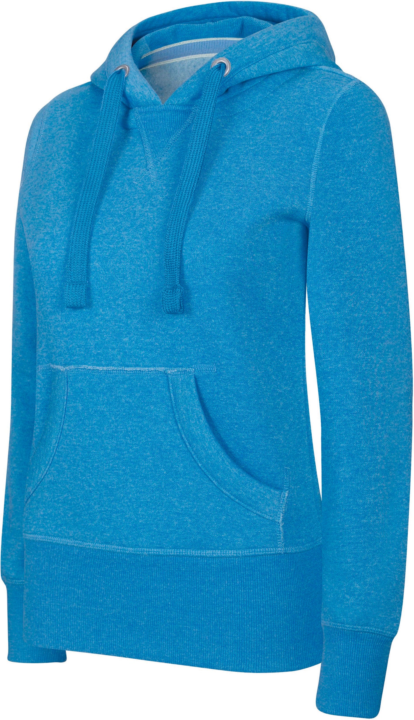 "Melange" damessweatshirt met capuchon
