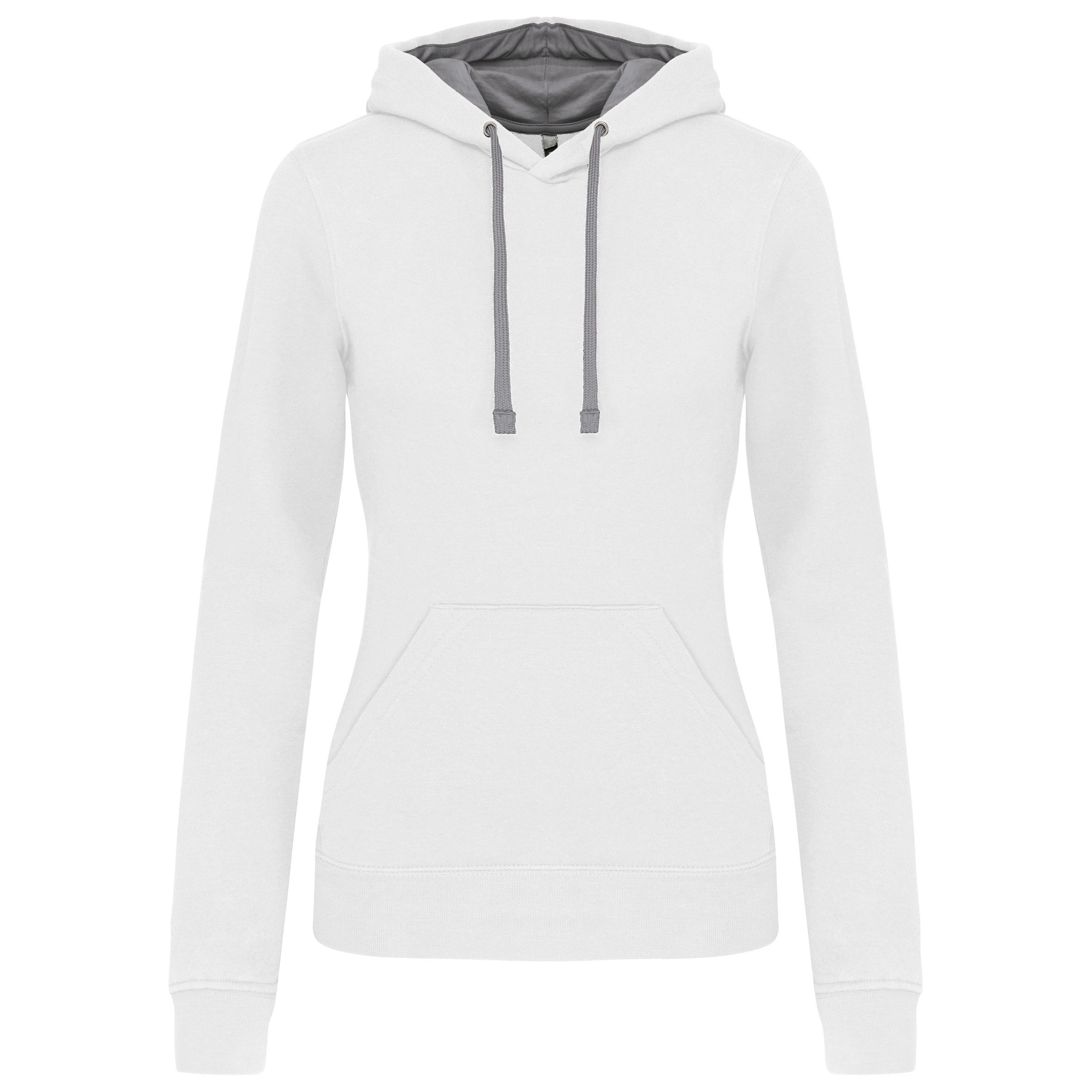 Women's contrast hooded sweatshirt