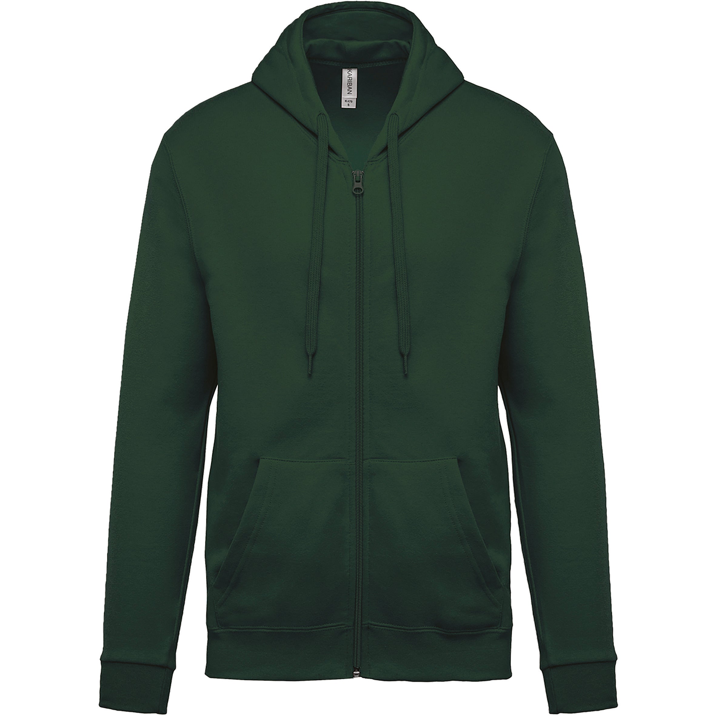 Sweat-shirt zippé capuche unisexe