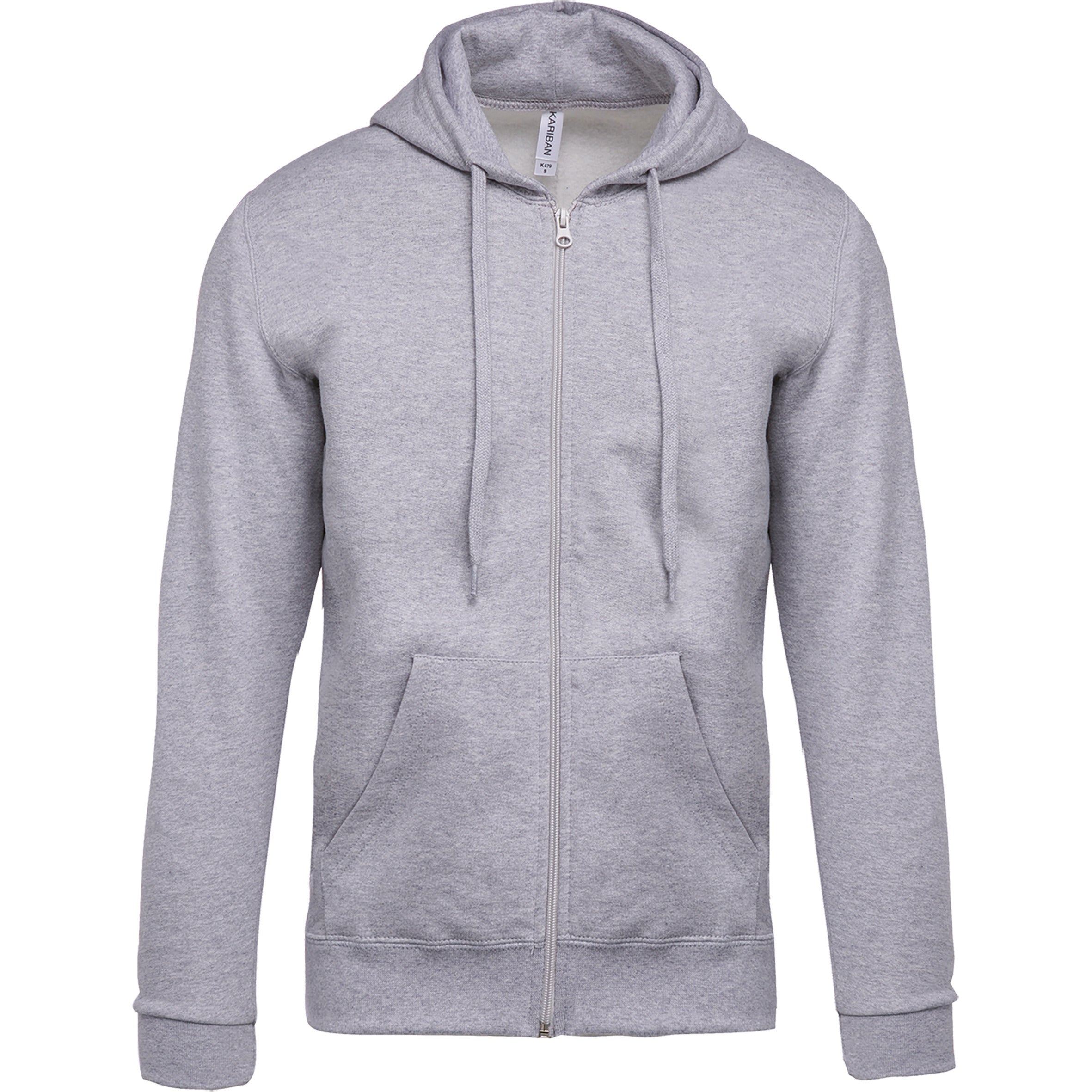 Sweat-shirt zippé capuche unisexe
