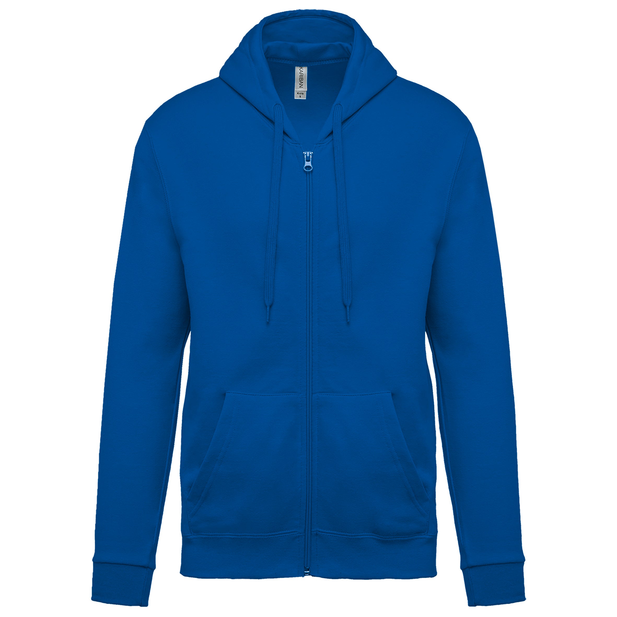 Sweat-shirt zippé capuche unisexe