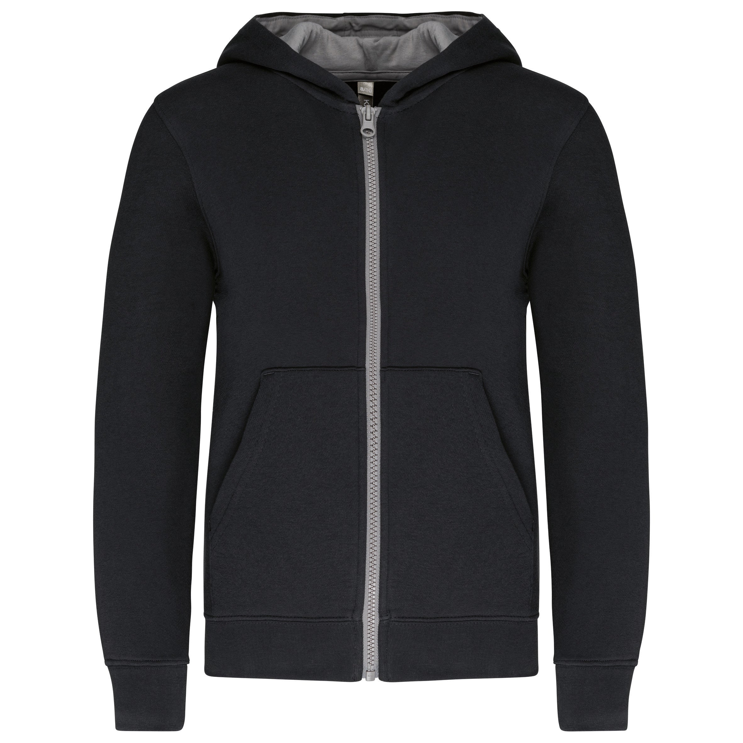 Children's zipped hooded sweatshirt
