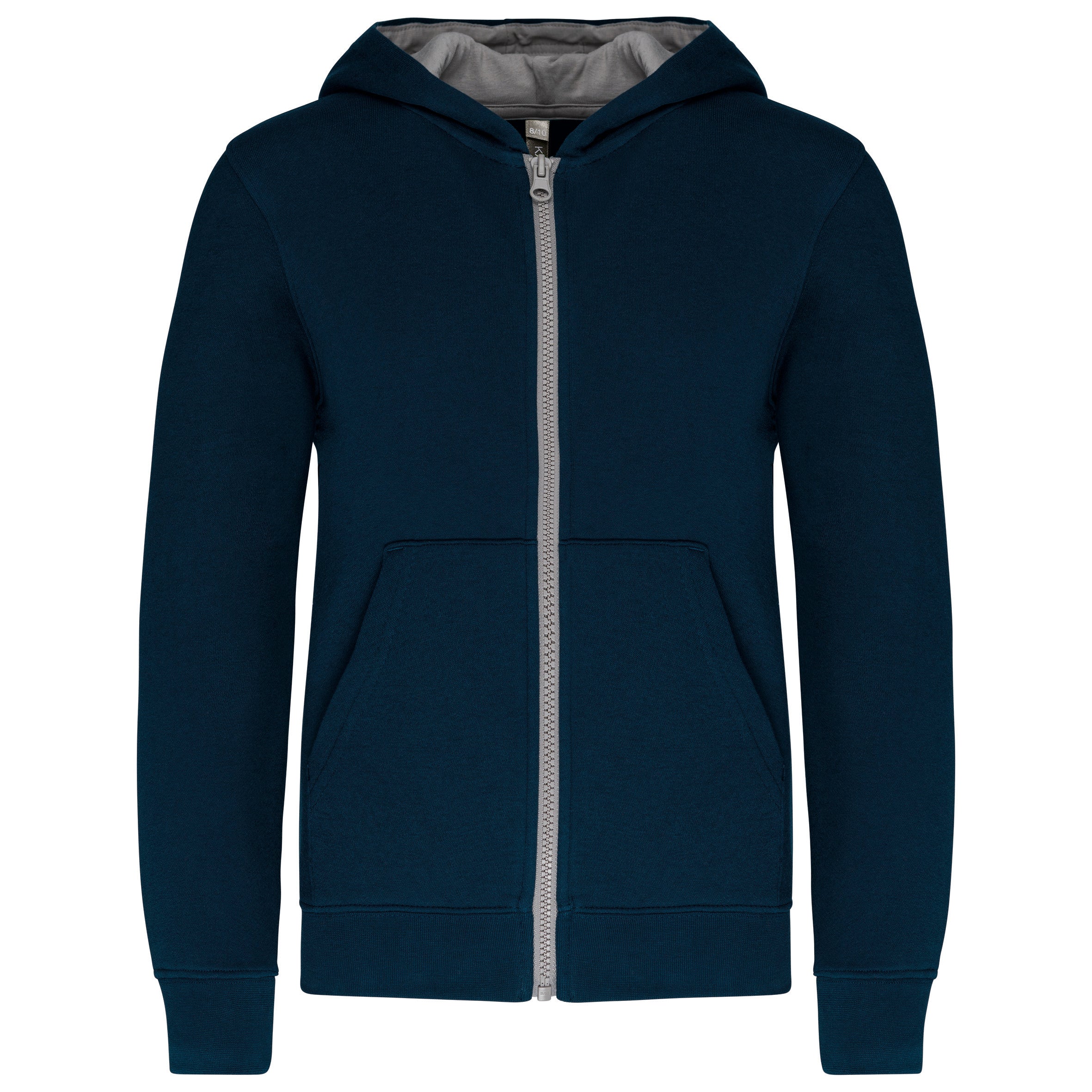 Children's zipped hooded sweatshirt