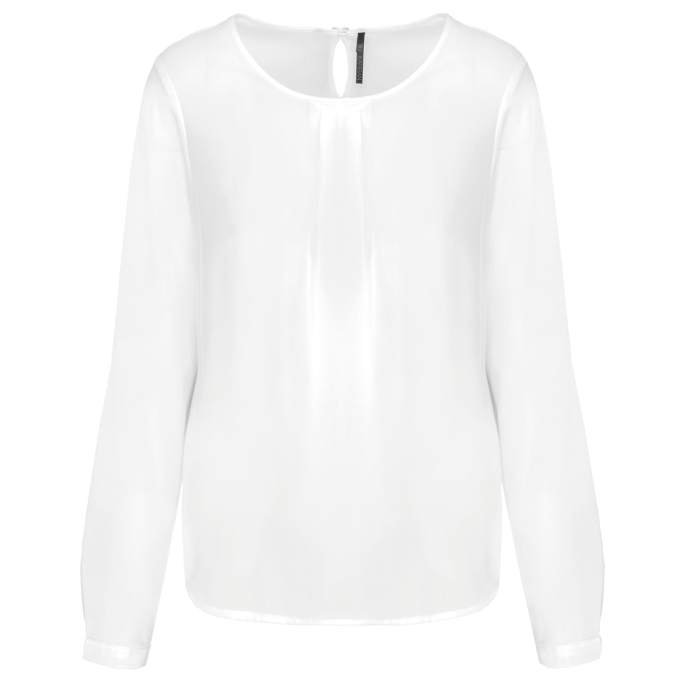 Blouse crêpe manches longues femme