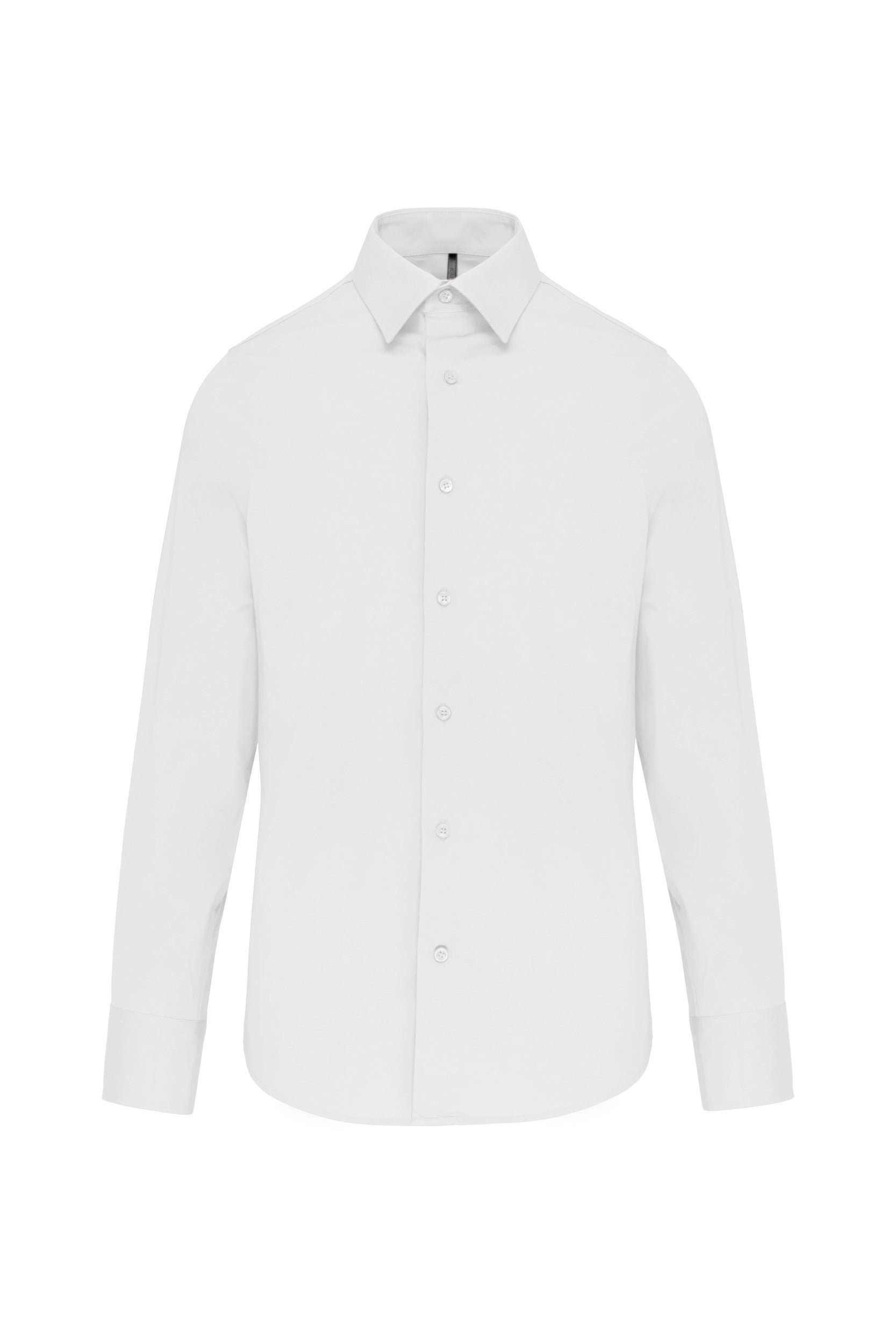 Long-sleeved cotton/elastane shirt