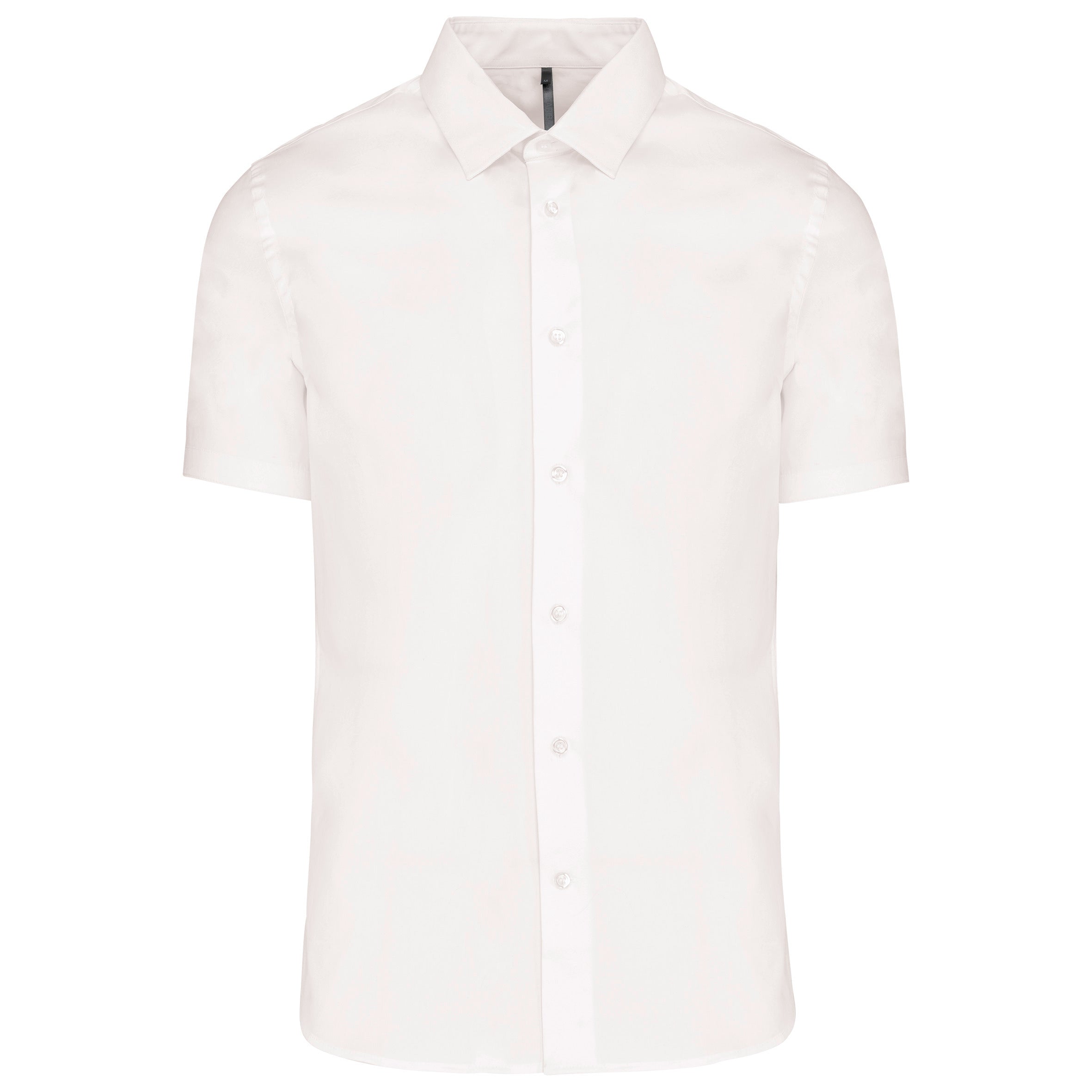 Chemise coton / élasthanne manches courtes