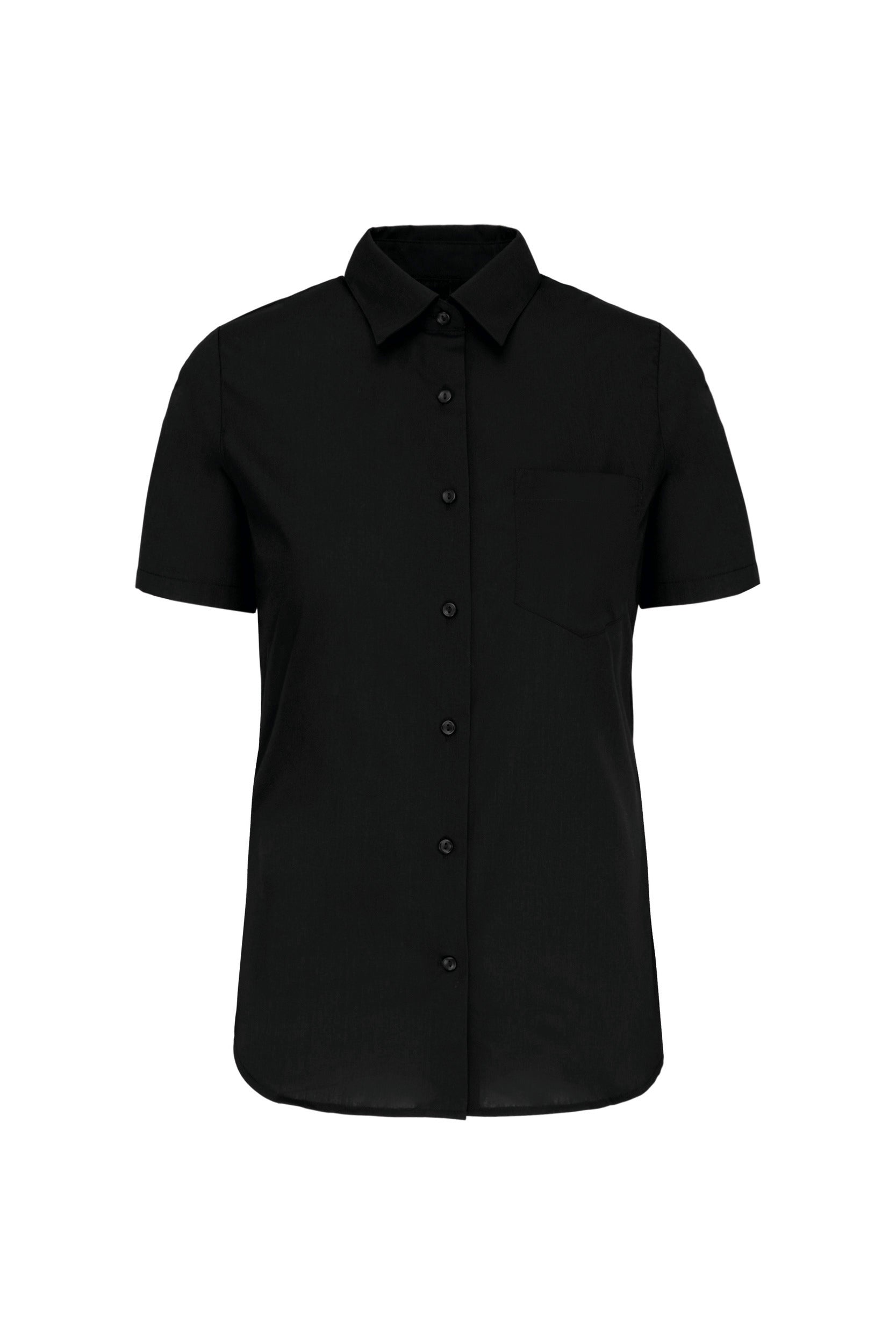 Chemise popeline manches courtes femme