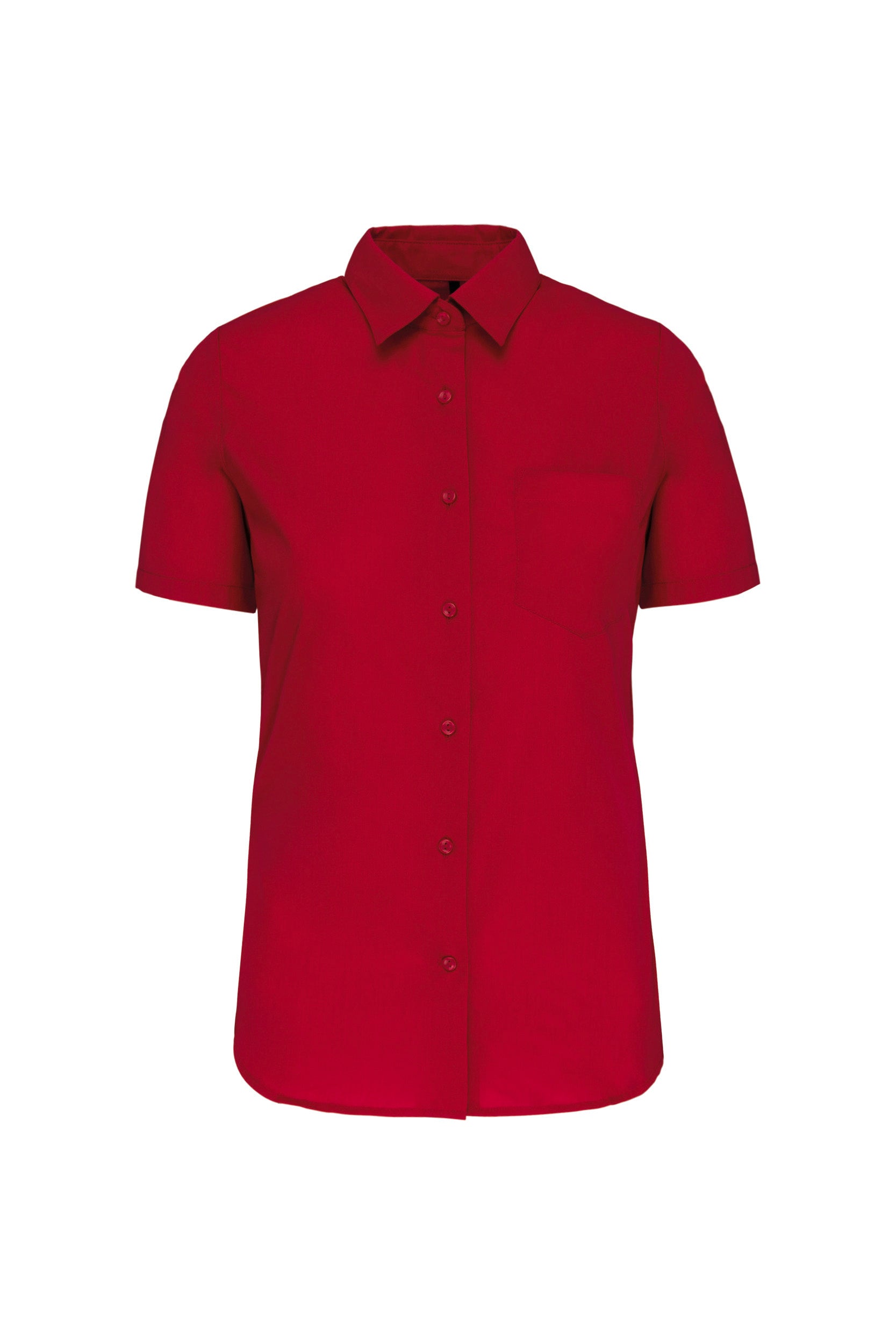 Chemise popeline manches courtes femme