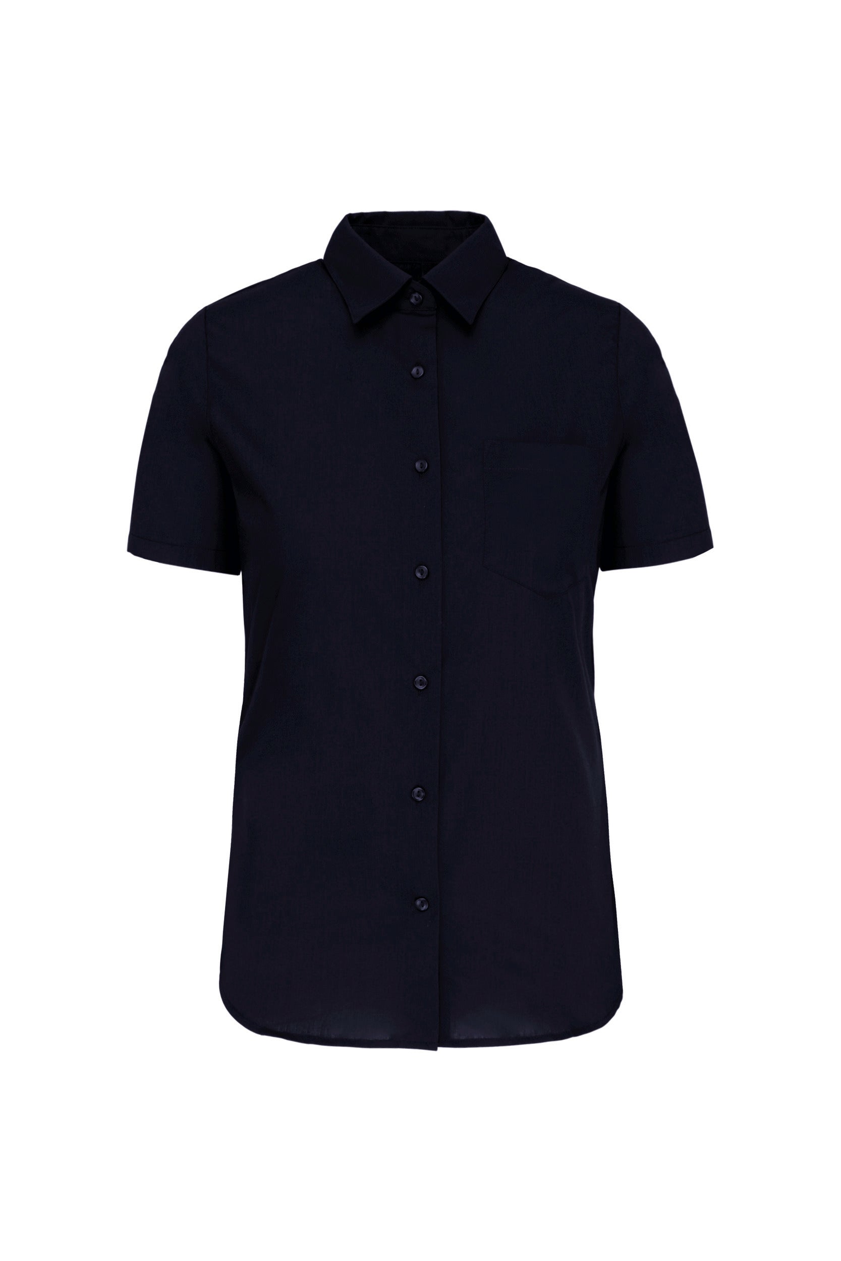 Chemise popeline manches courtes femme