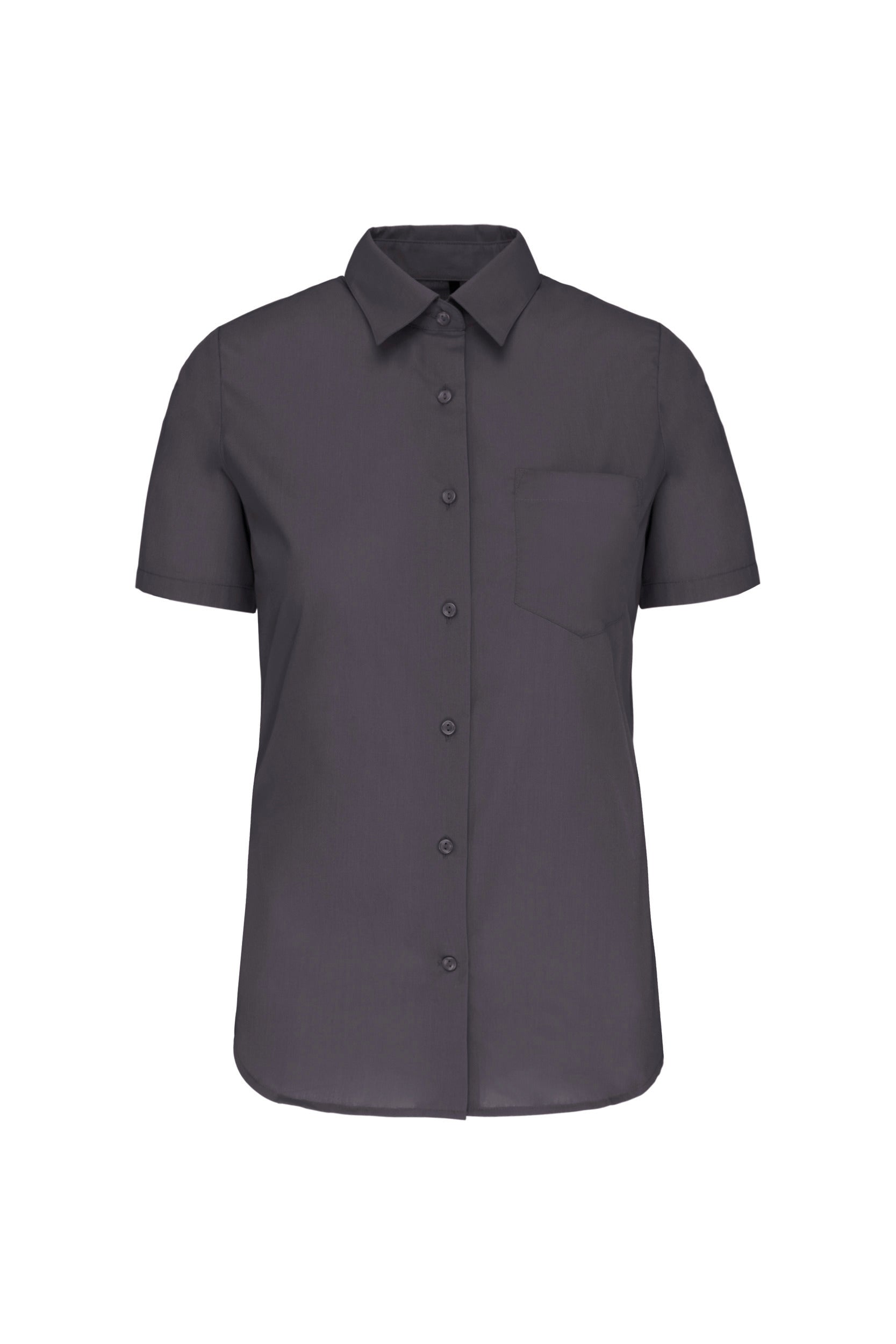 Chemise popeline manches courtes femme
