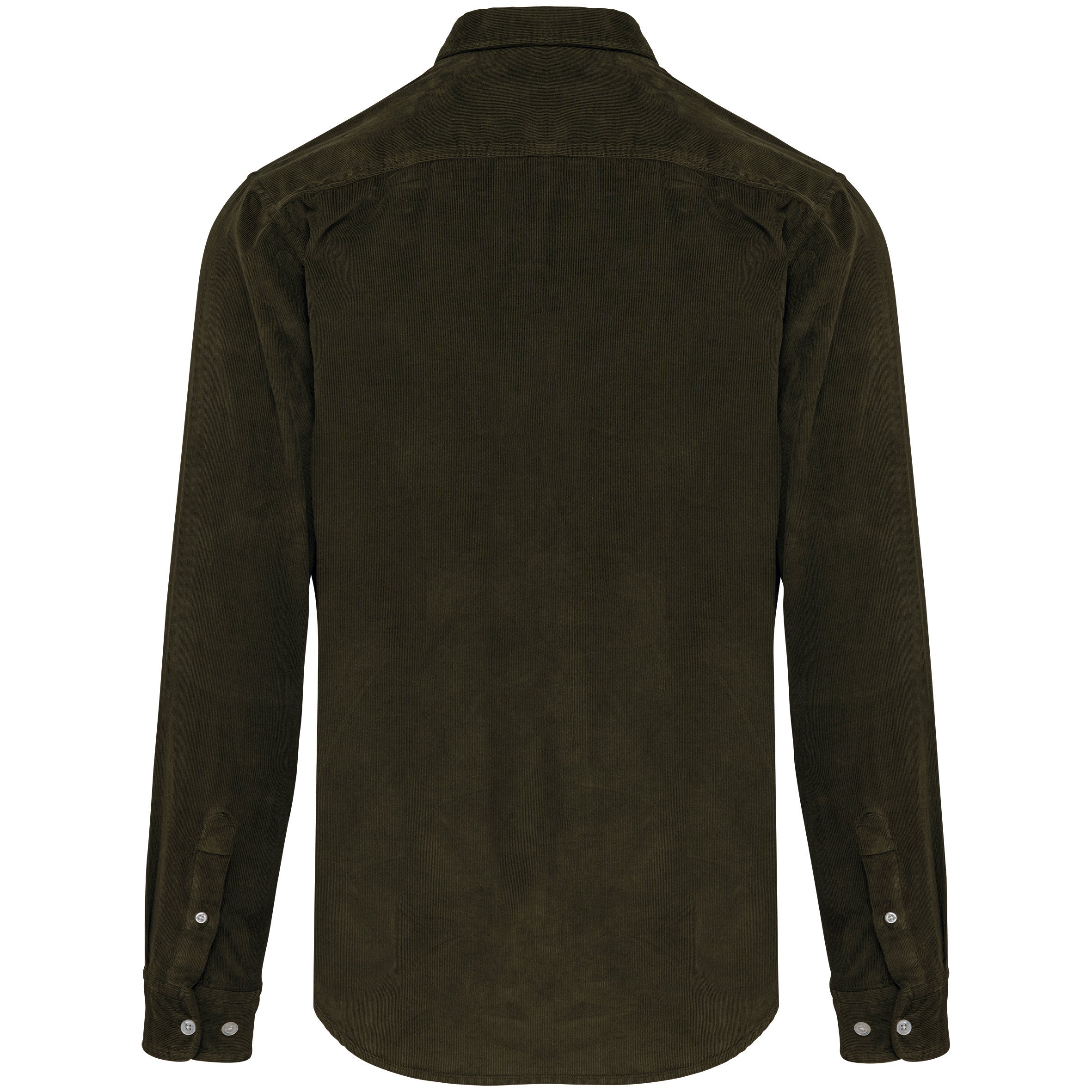 Chemise manches longues en velours homme