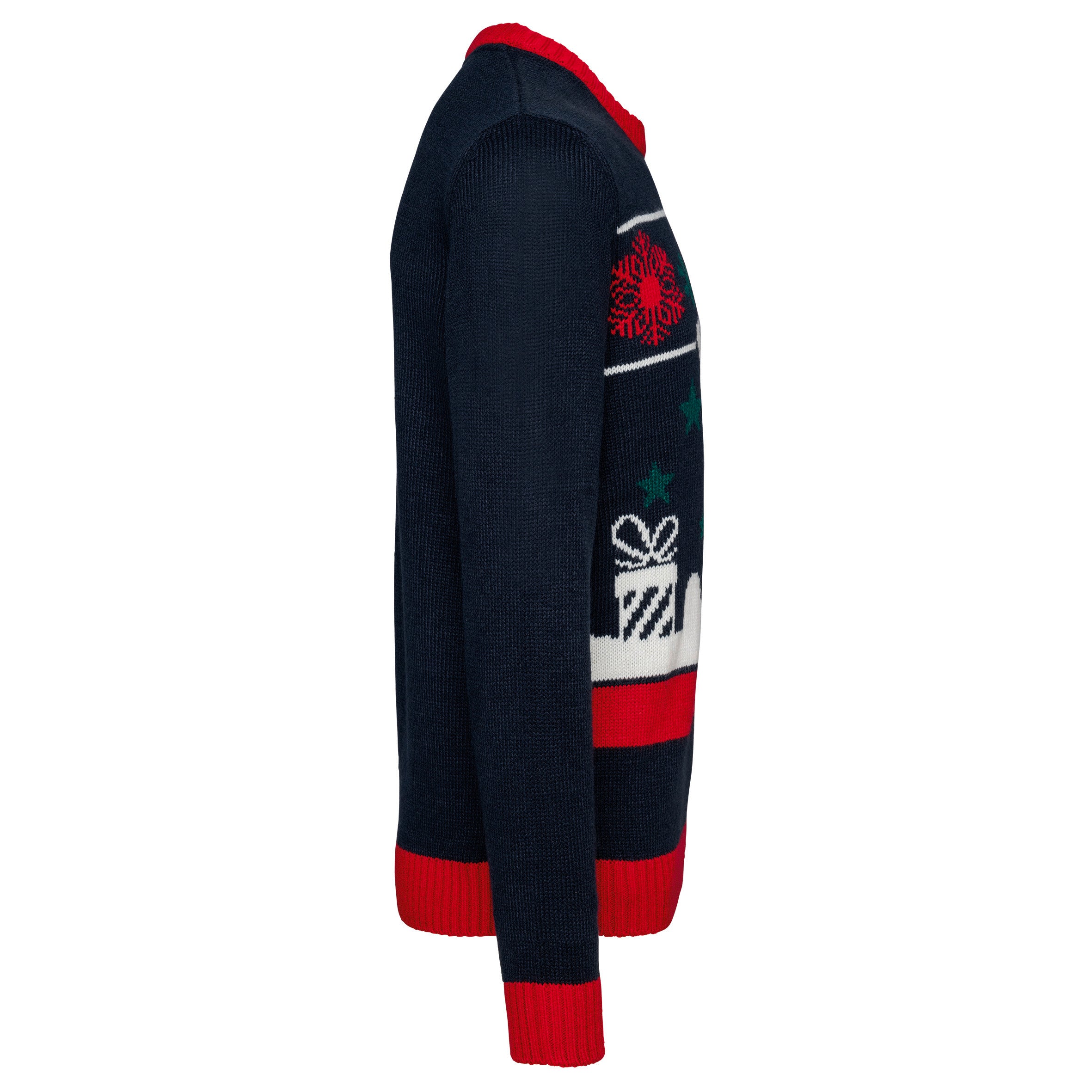 Pullover col rond de Noël unisexe