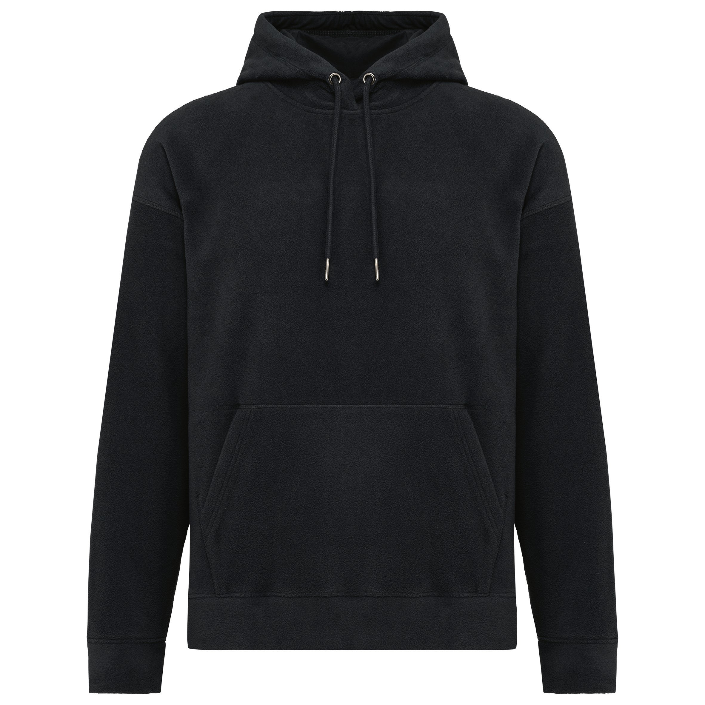 Uniseks gerecycled microfleece oversized sweatshirt met capuchon