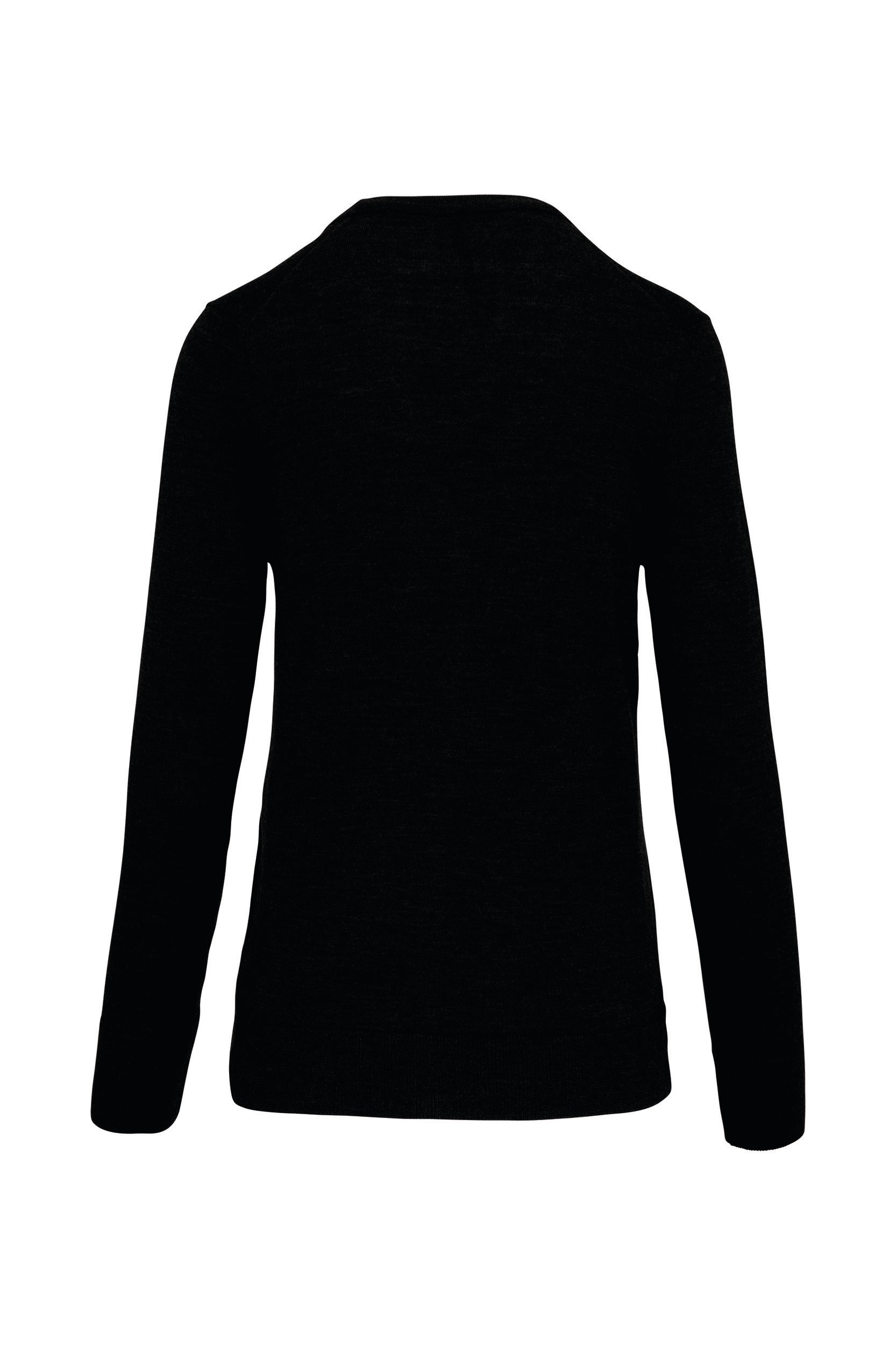 Merino damesvest met knopen