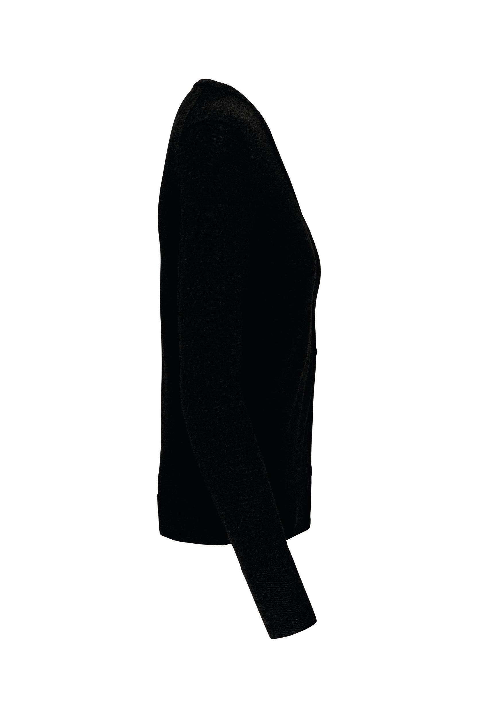 Merino damesvest met knopen