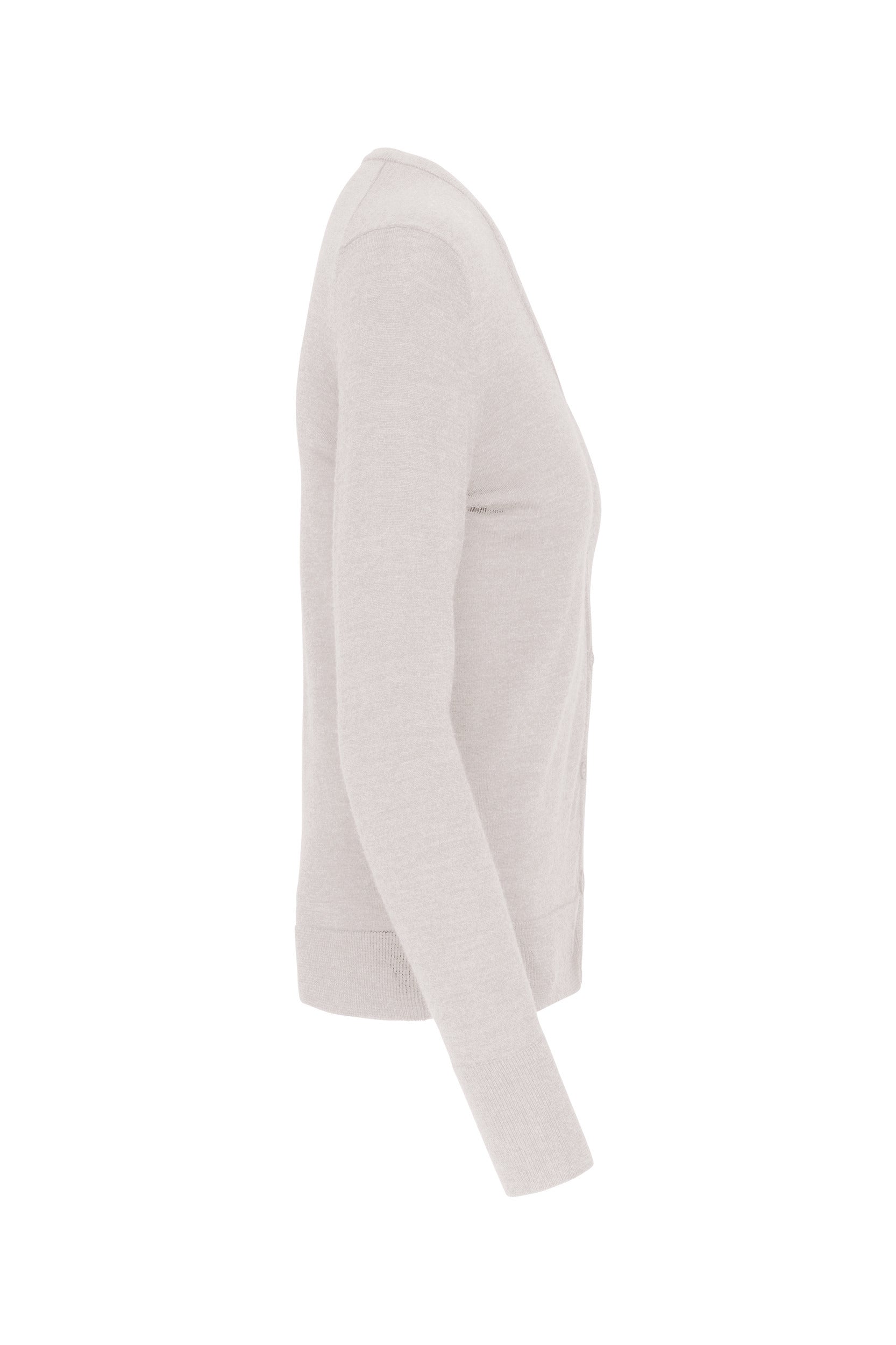 Merino damesvest met knopen
