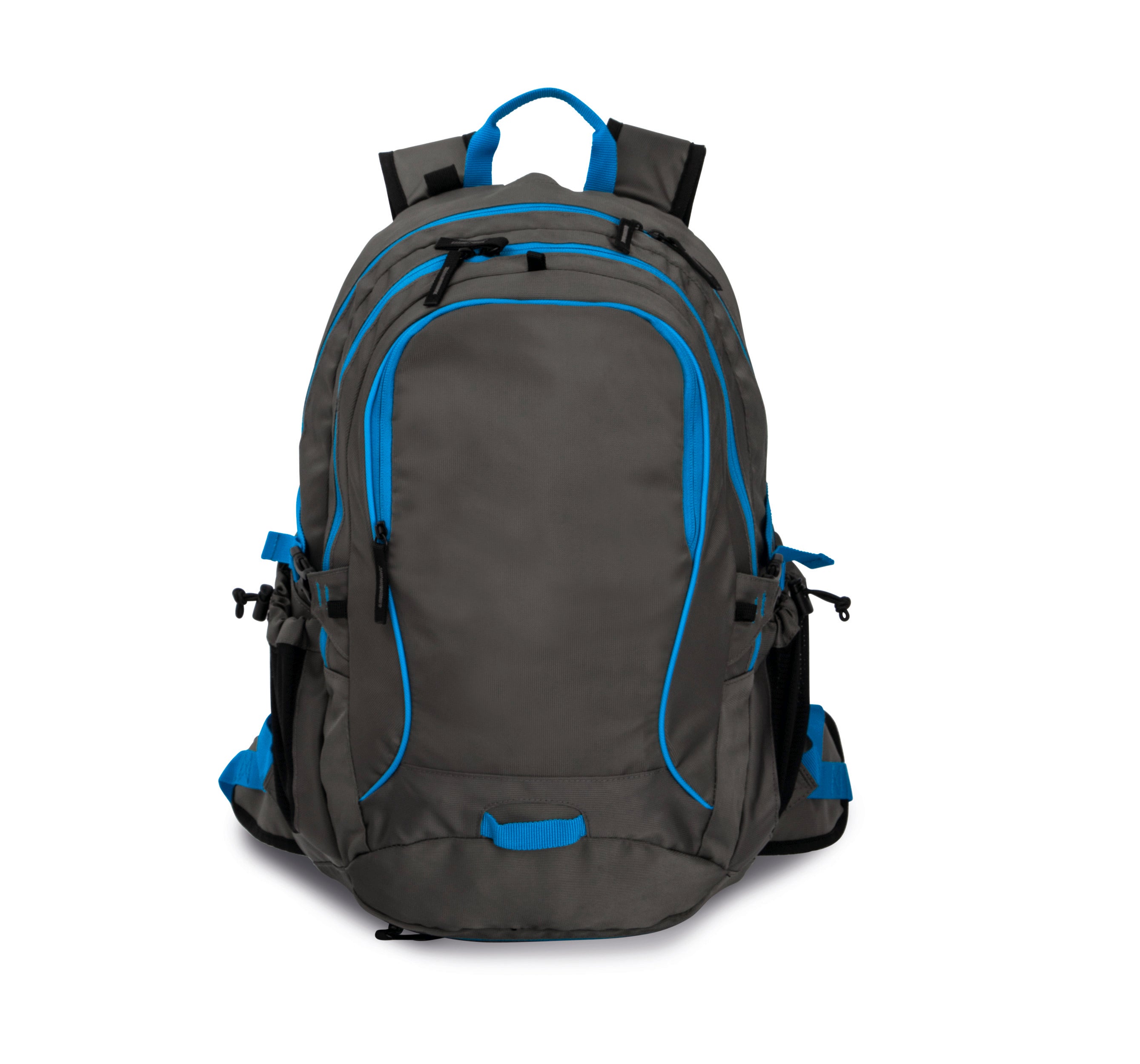 Leisure backpack with helmet holder
