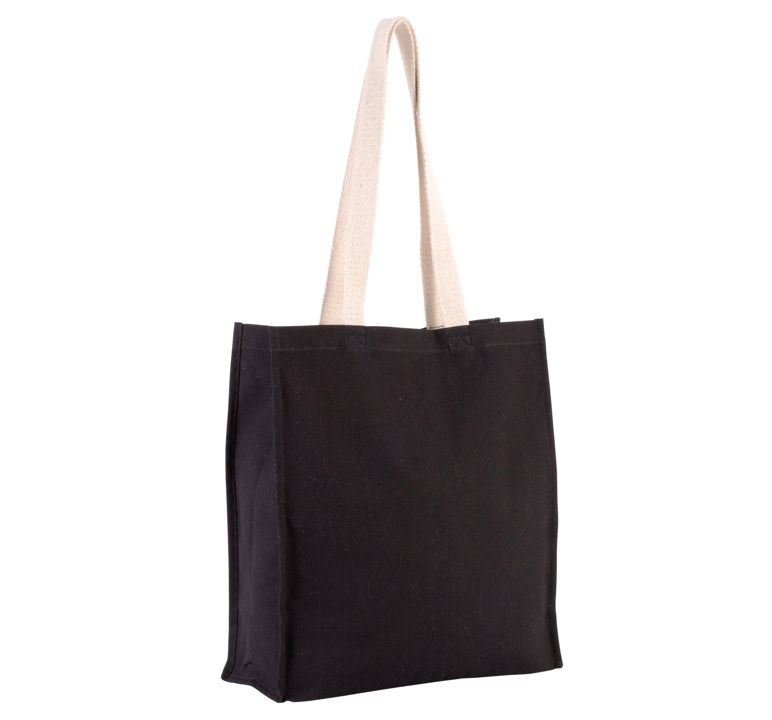 Shopping bag with gusset