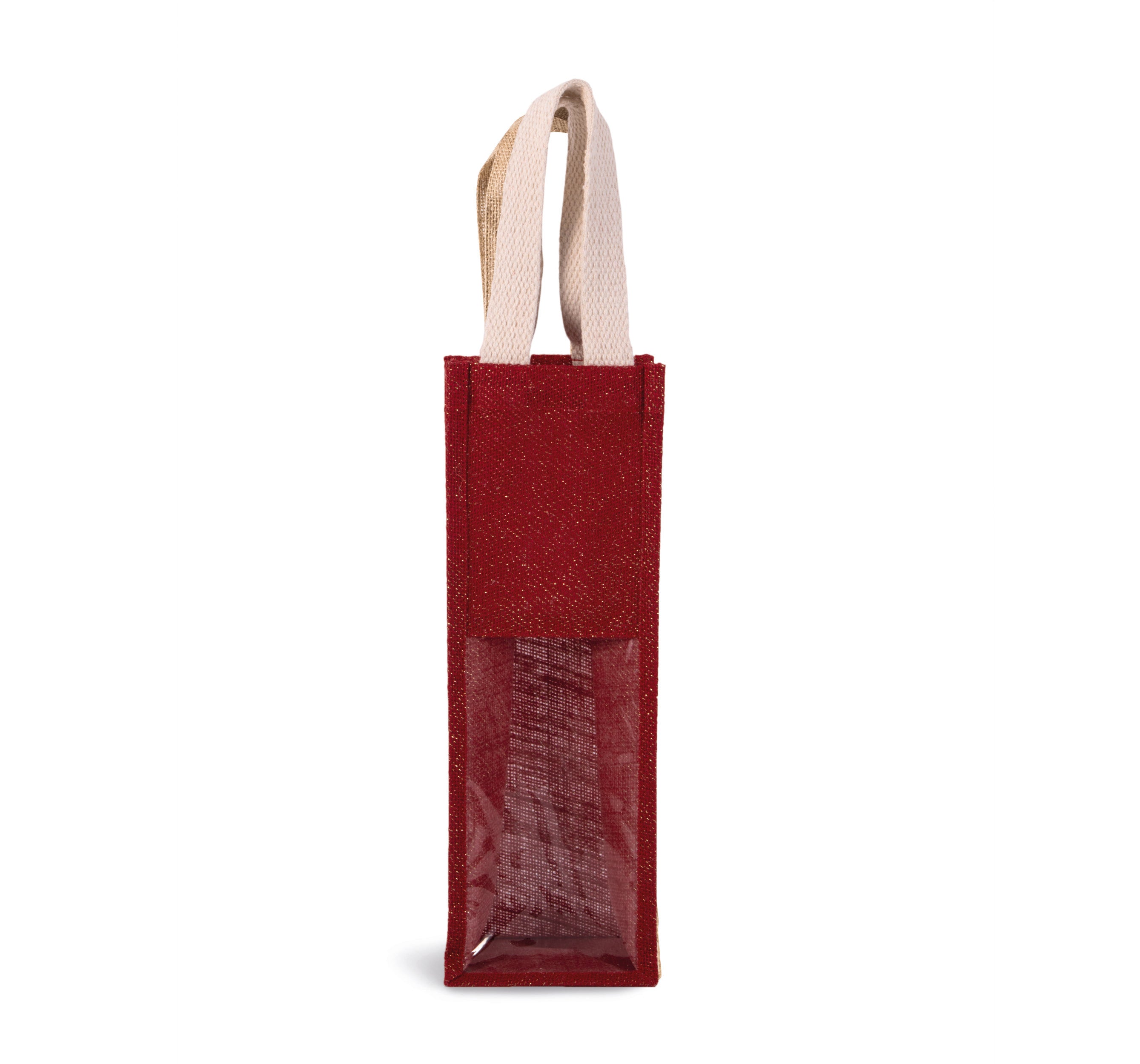 Sac porte-bouteille en jute