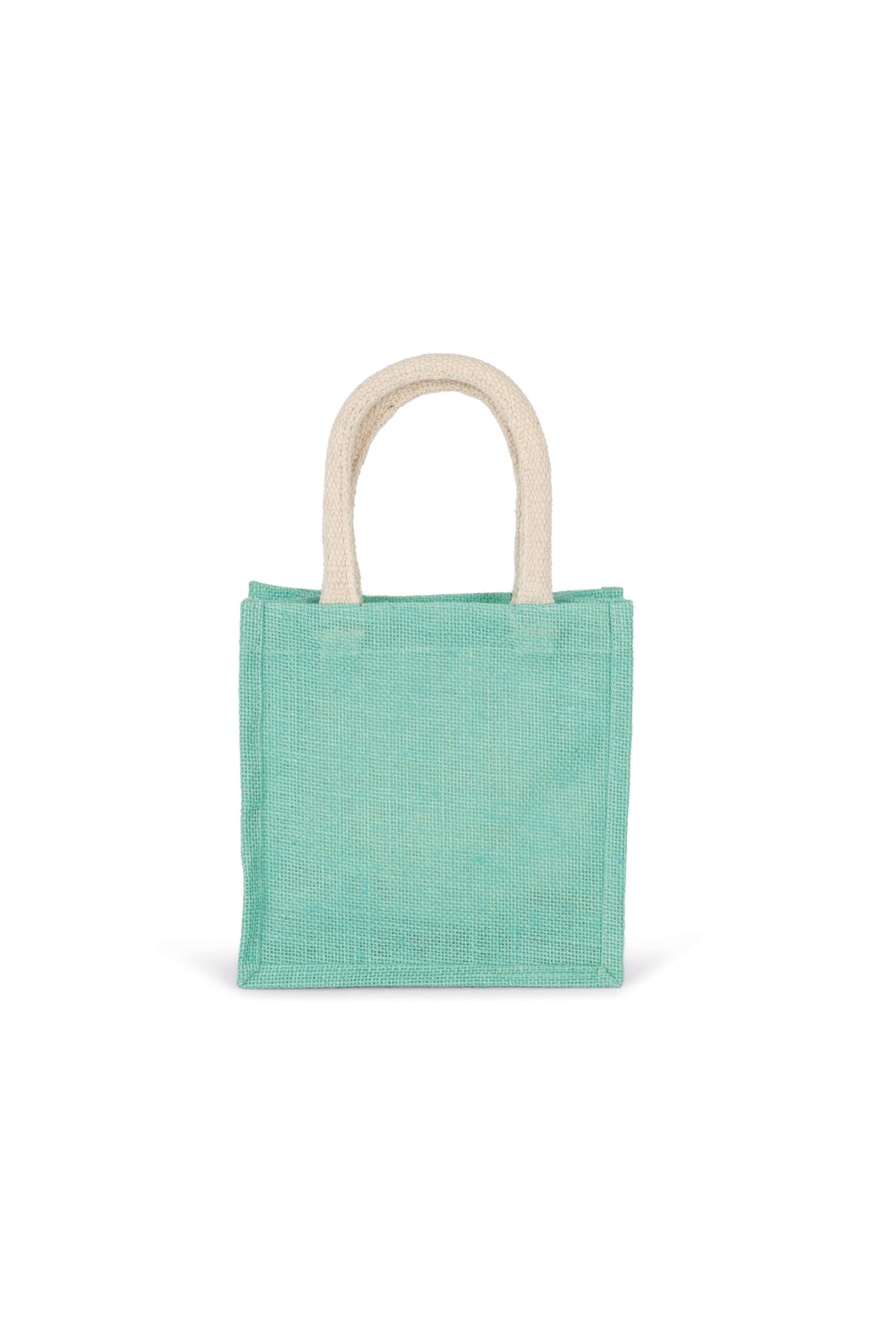 Jute canvas tote bag - small model