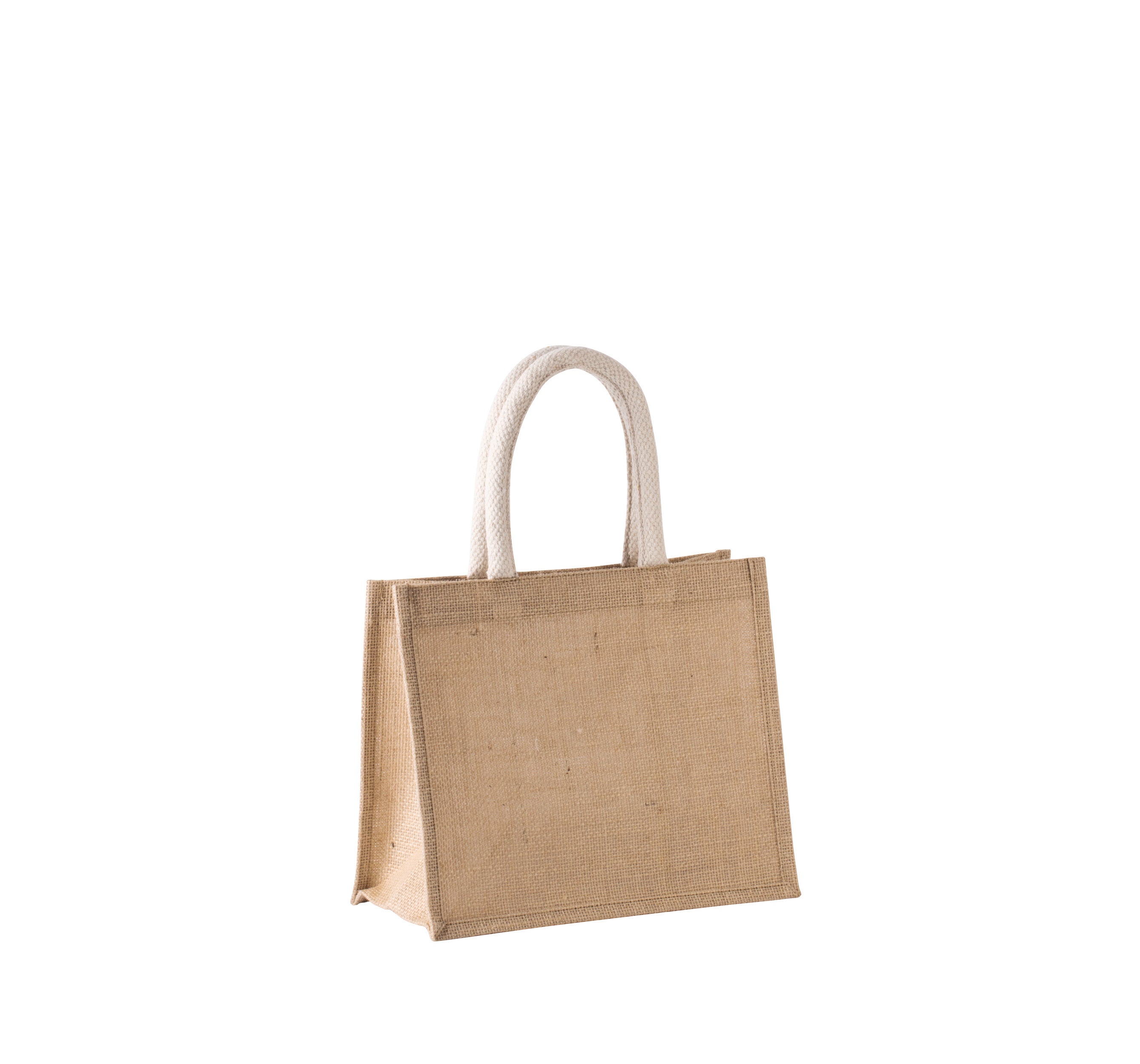 Sac style cabas en toile de jute - modèle moyen