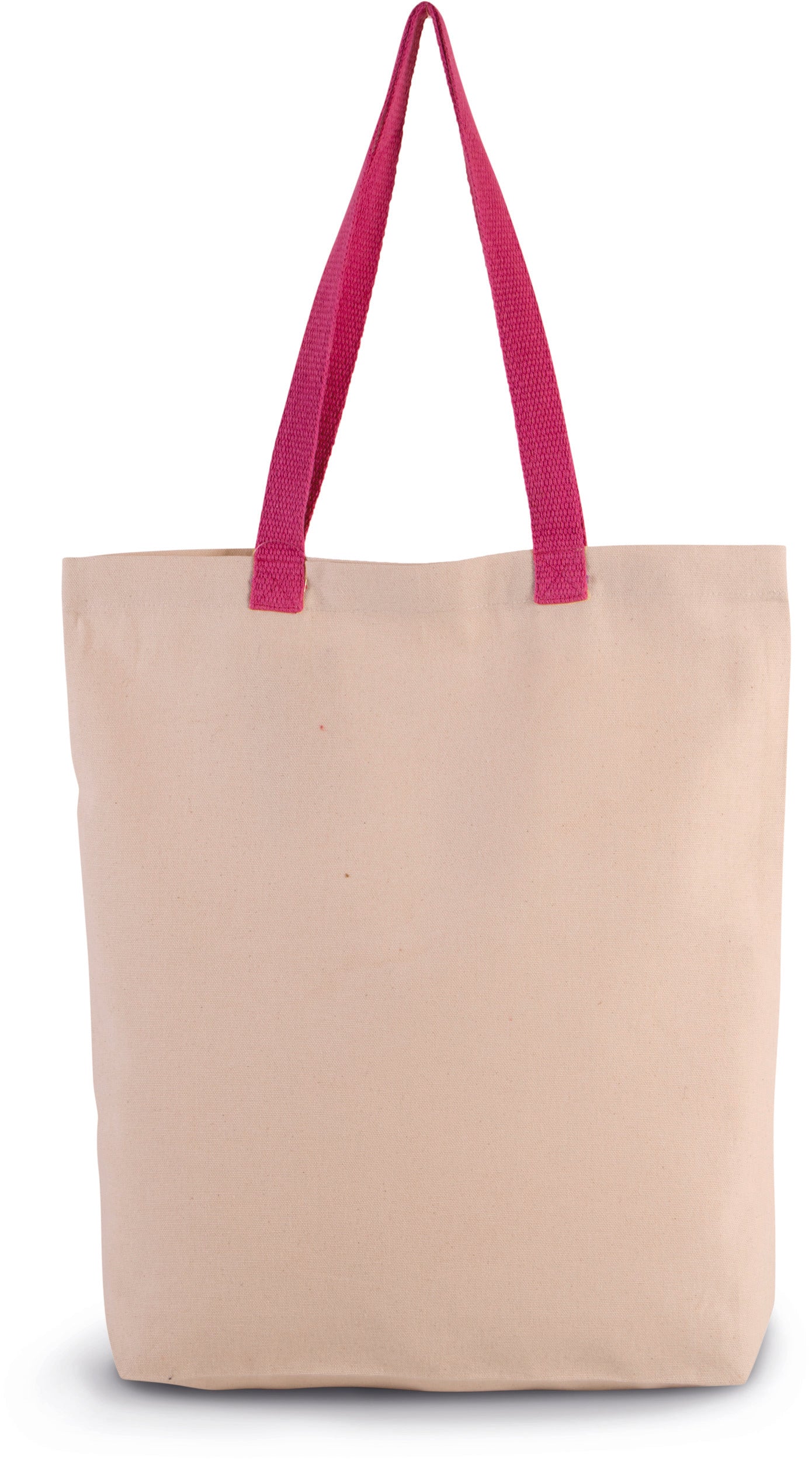 Sac shopping à soufflet avec poignées contrastées