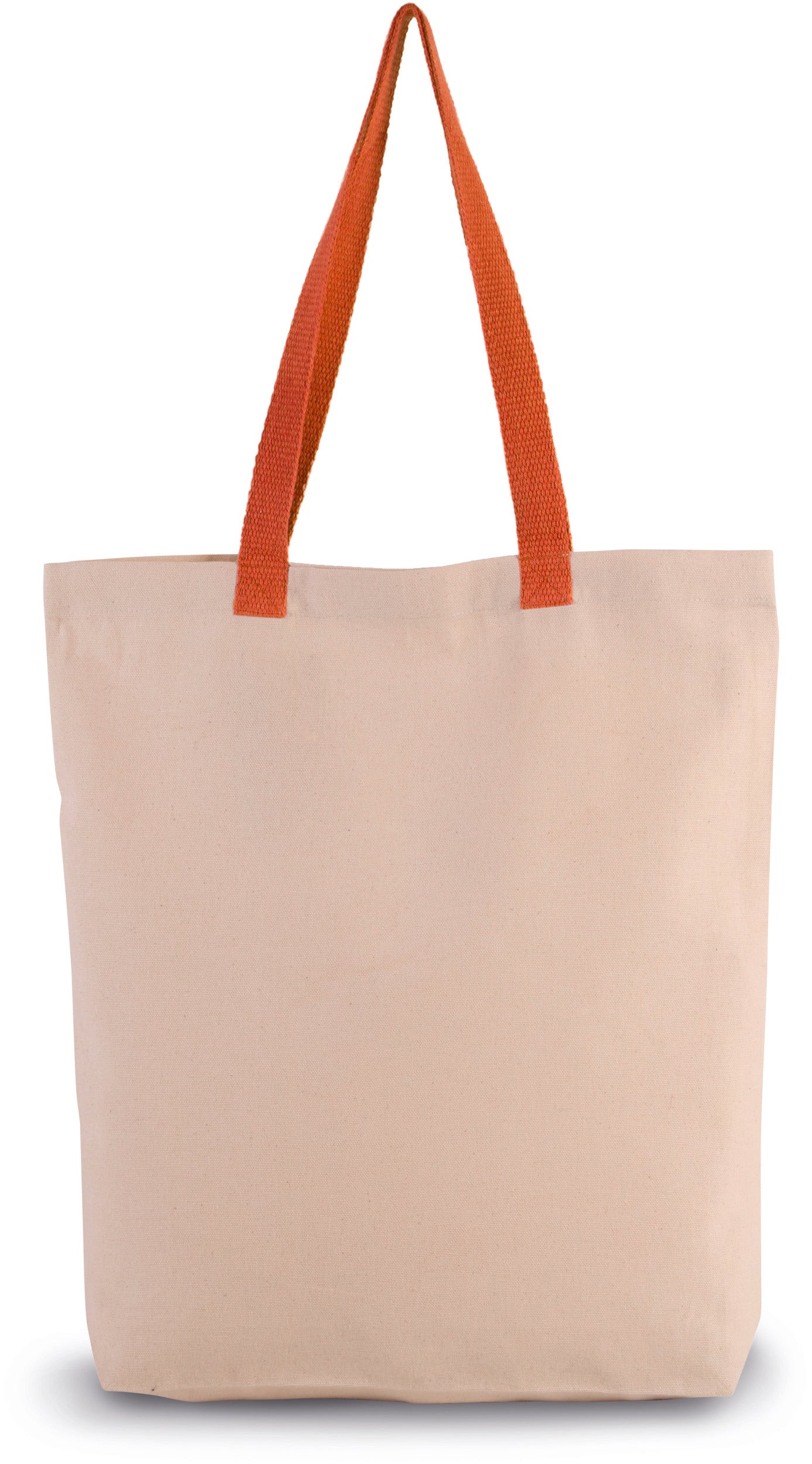 Sac shopping à soufflet avec poignées contrastées