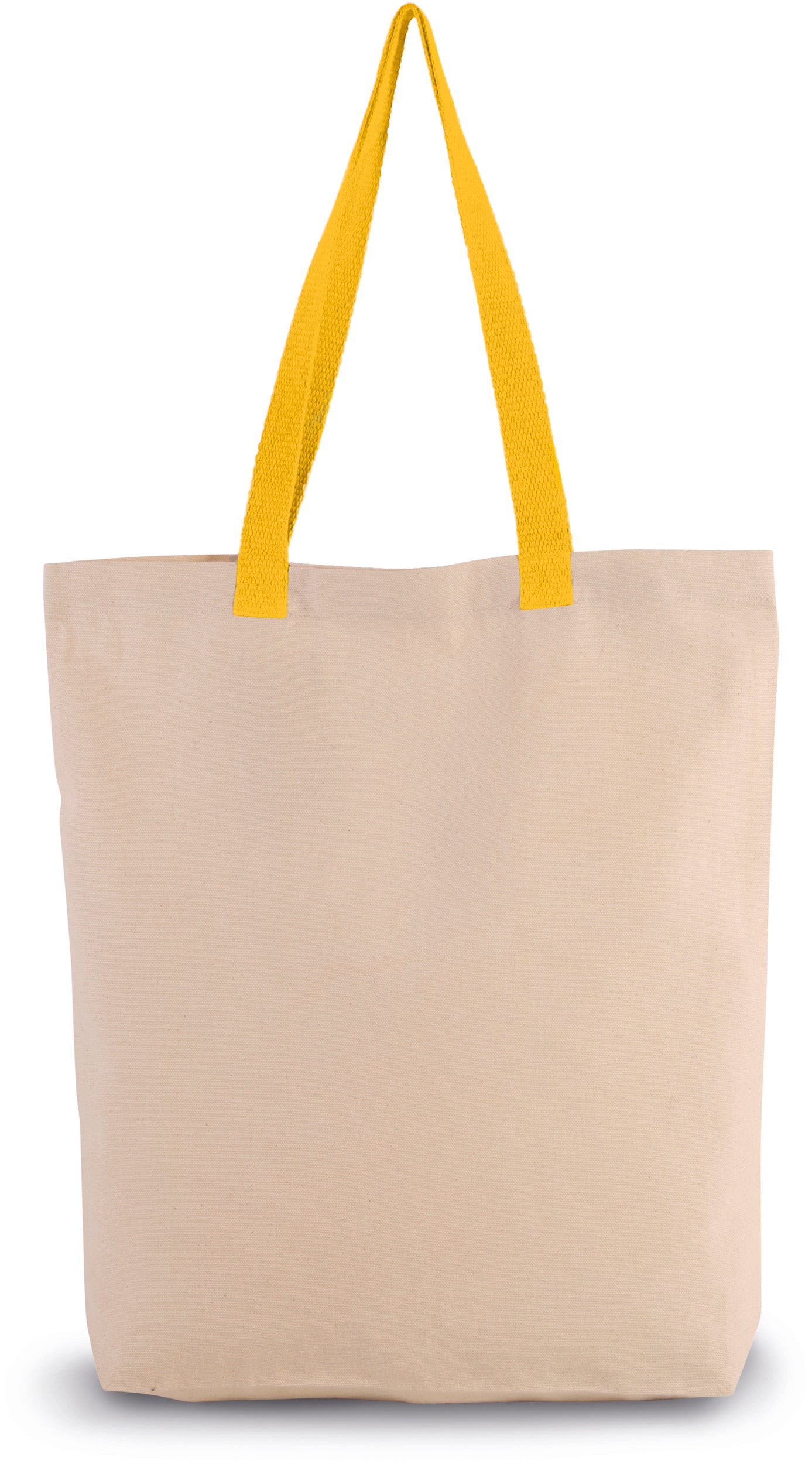 Sac shopping à soufflet avec poignées contrastées
