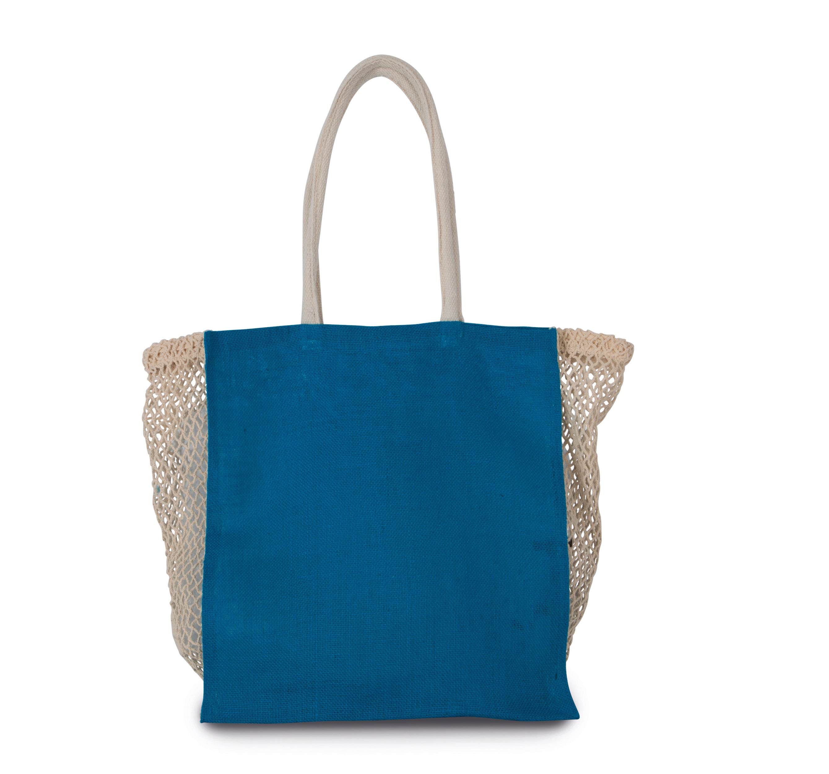 Sac shopping avec soufflet en filet
