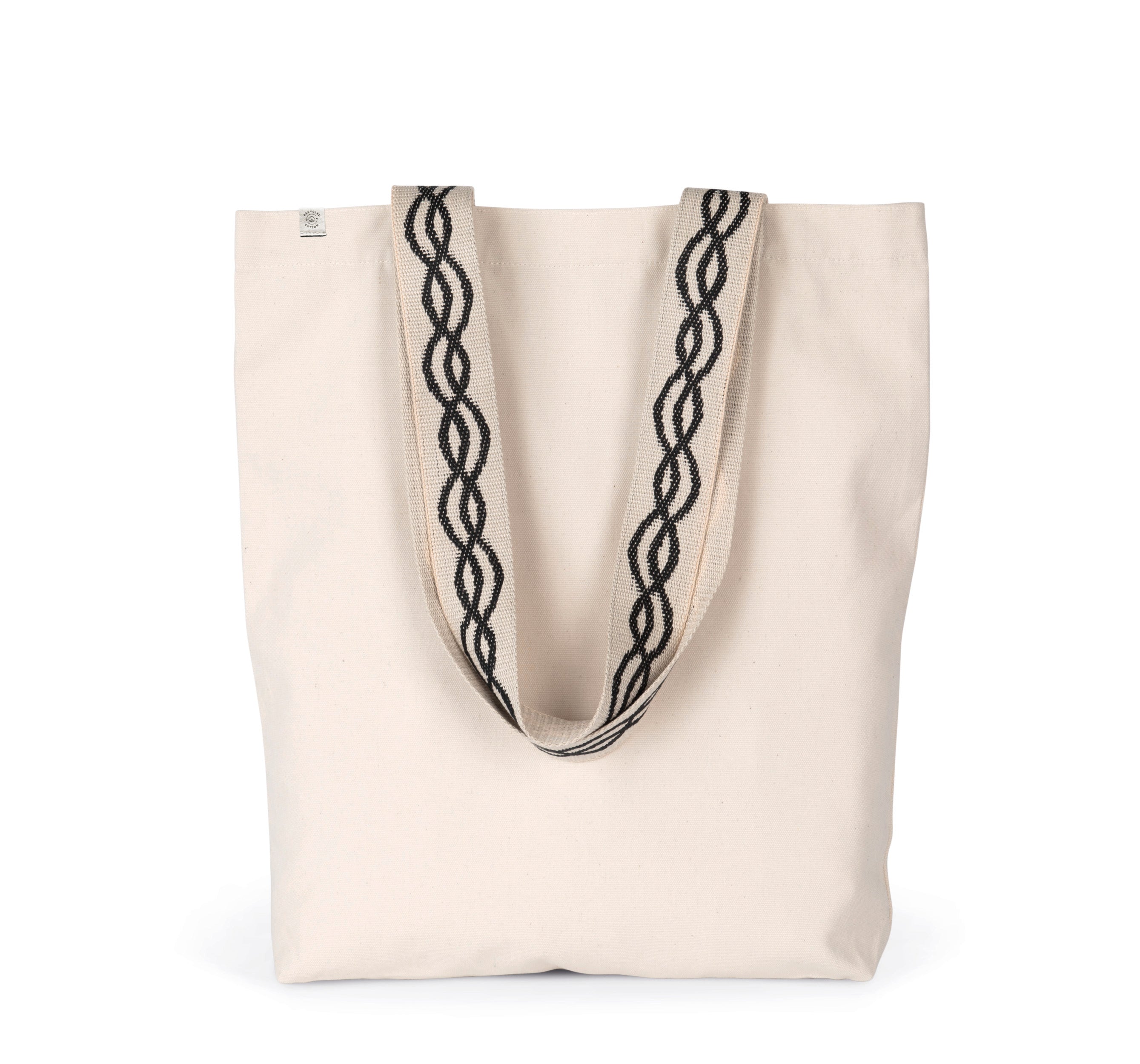 Sac shopping recyclé à fond plat