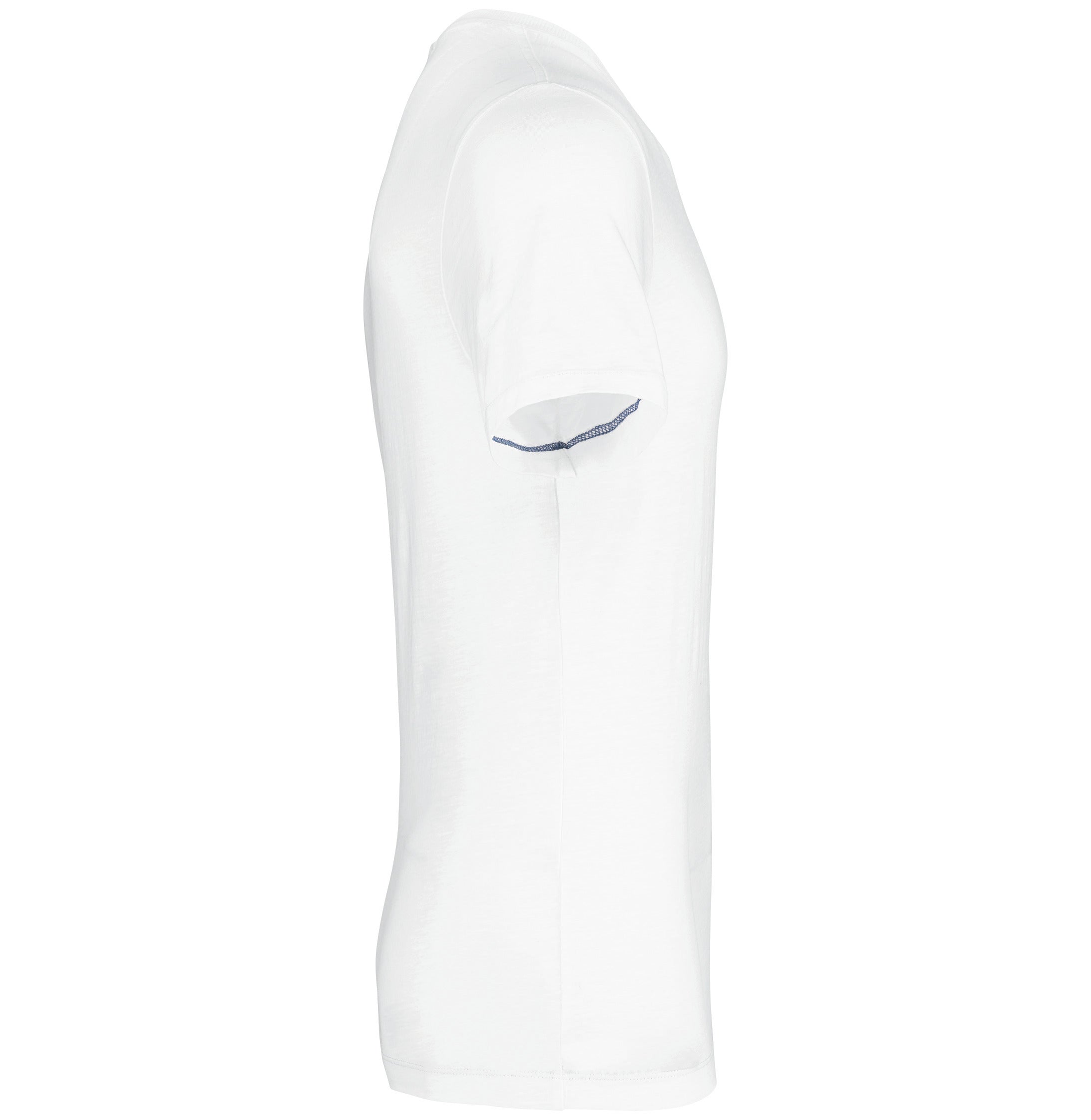 T-shirt slub écoresponsable col rond manches courtes homme - 160 g